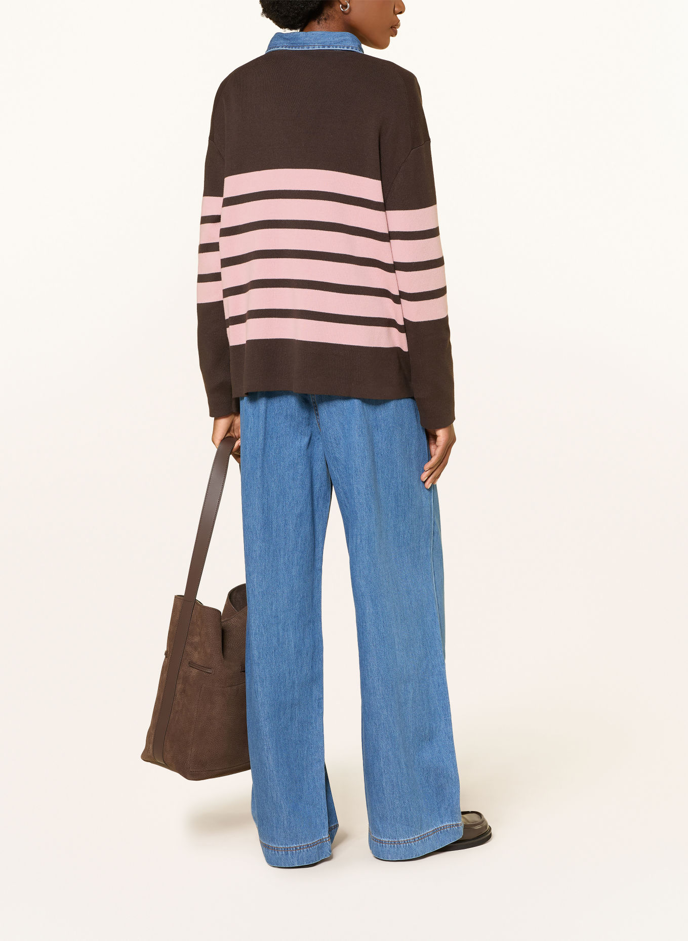 InWear Pull TILDAIW: MARRON FONCÉ / ROSE