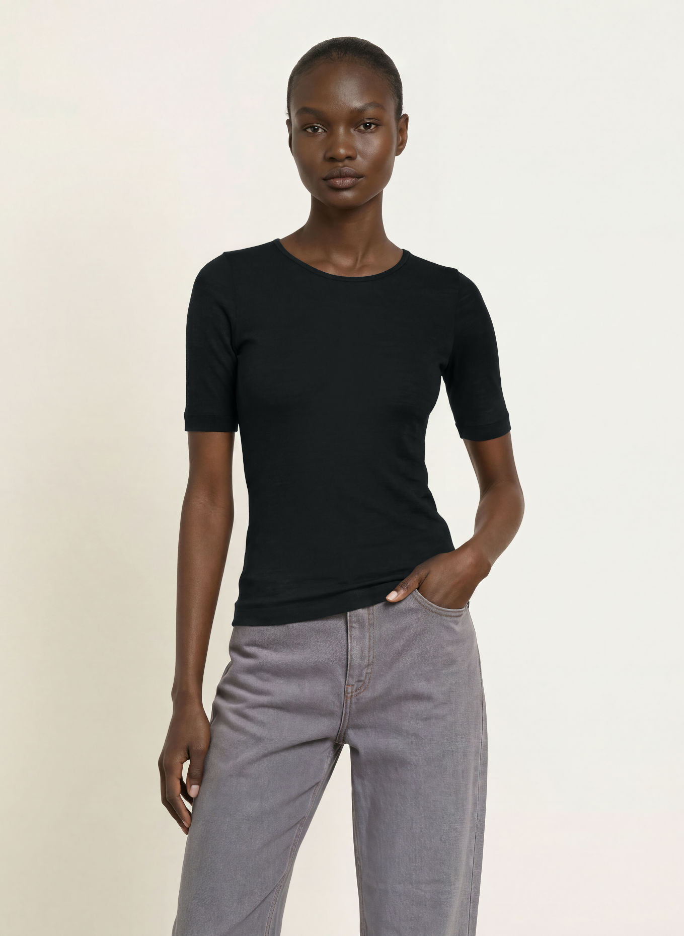 InWear T-shirt FANGIW: ZWART