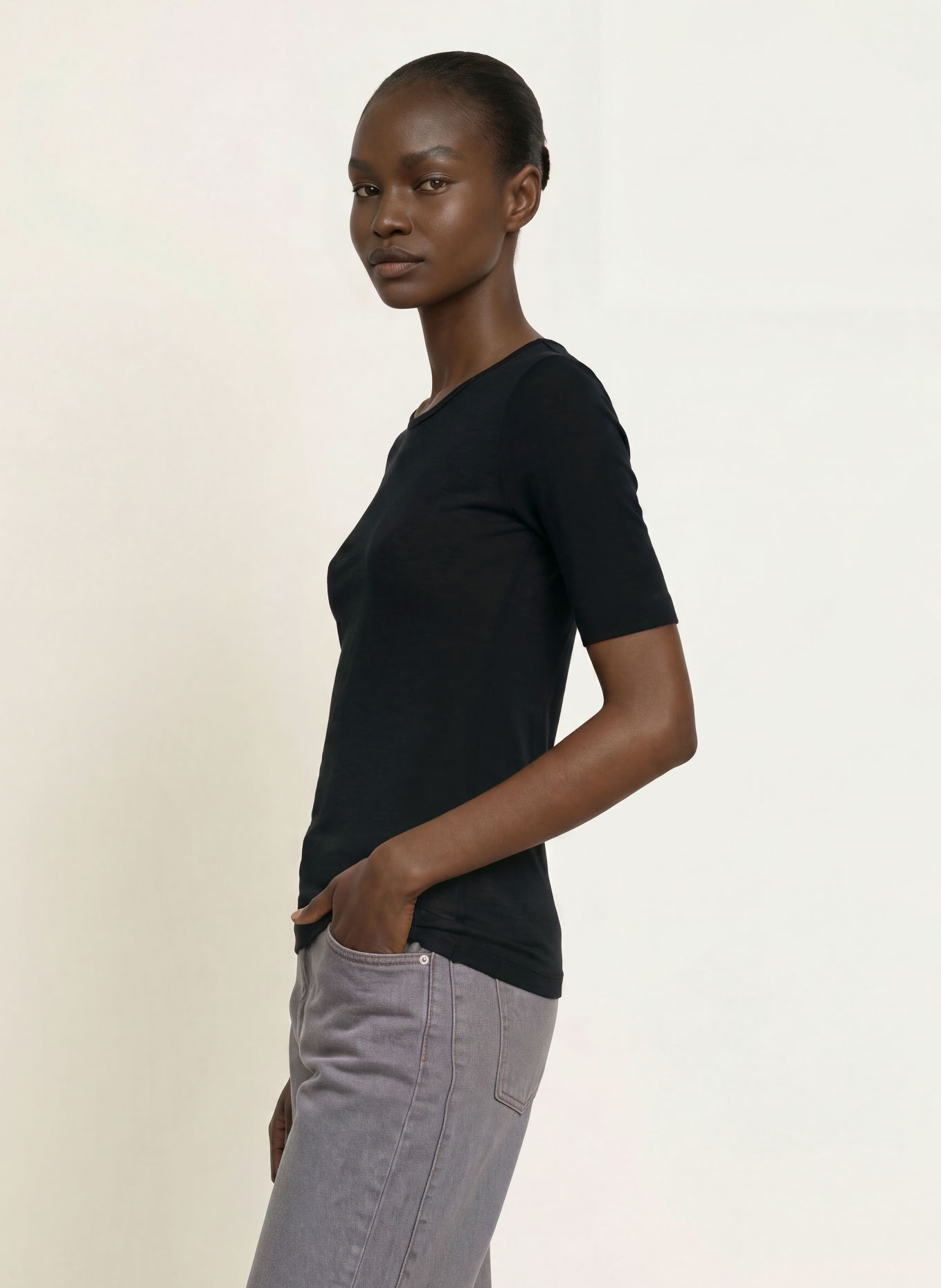 InWear T-shirt FANGIW: ZWART