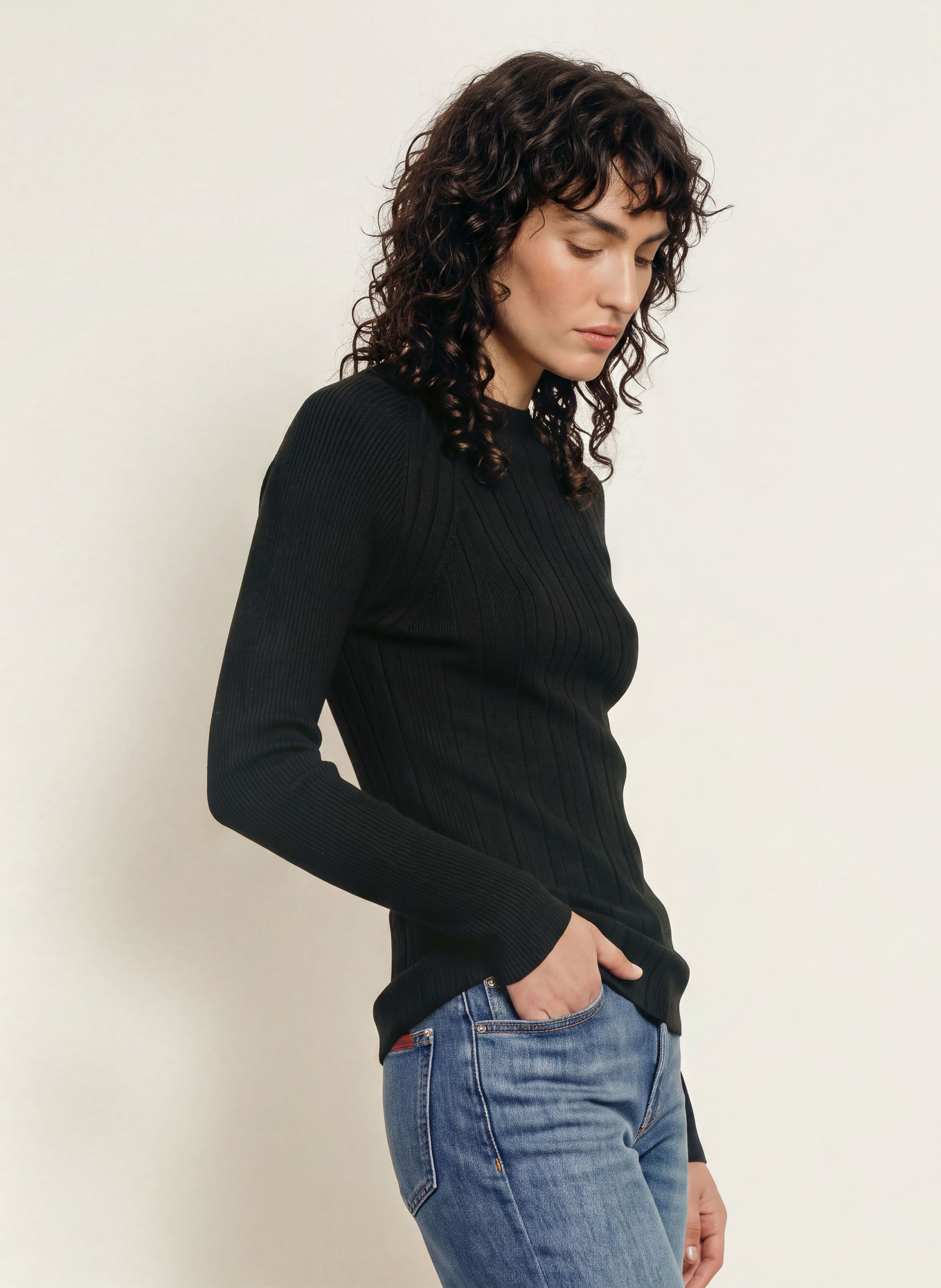 InWear Trui TRISHEIW: ZWART