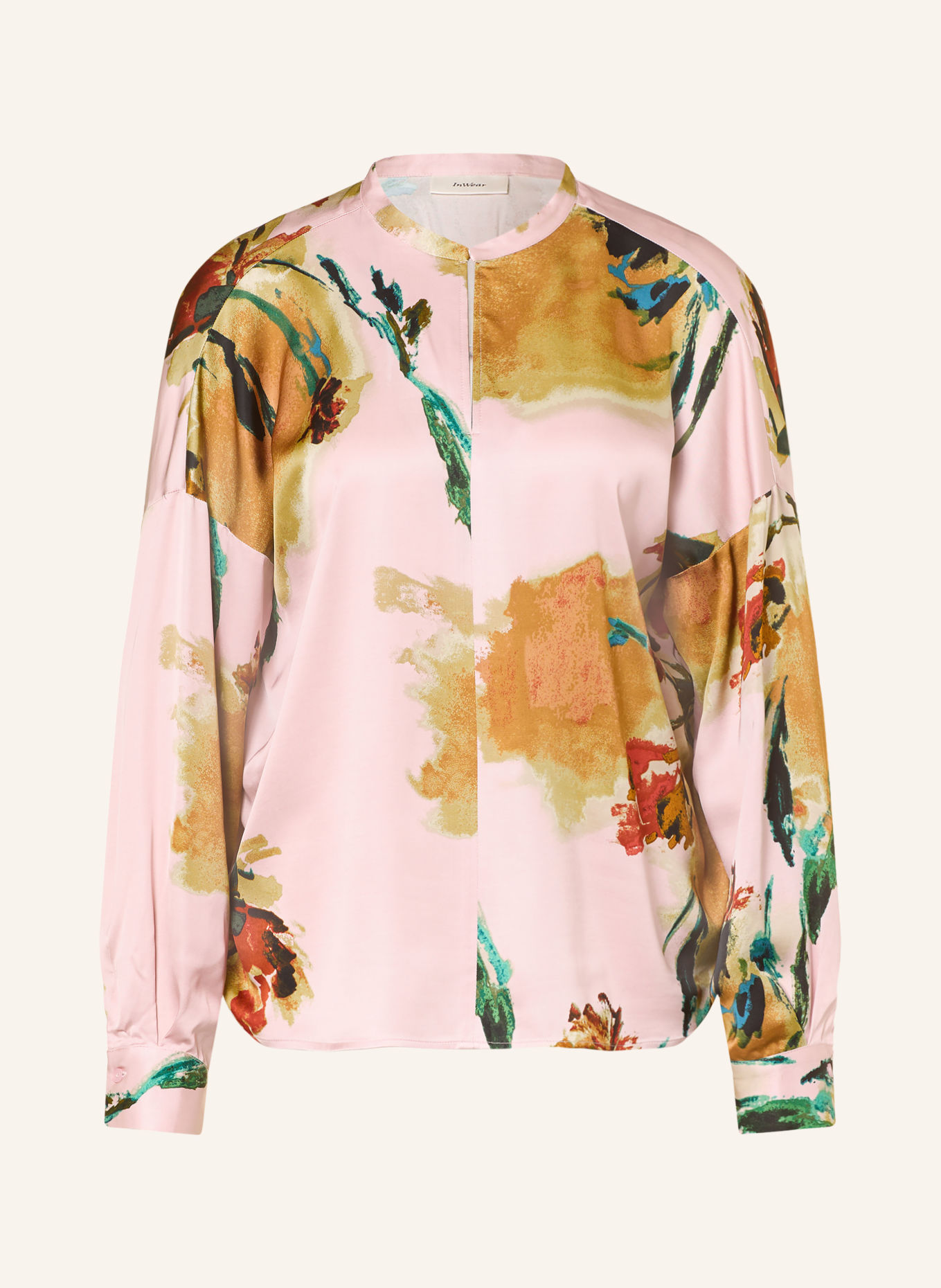 InWear Blouseshirt MEADOWIW: ROSÉ / LICHTGROEN / ZWART