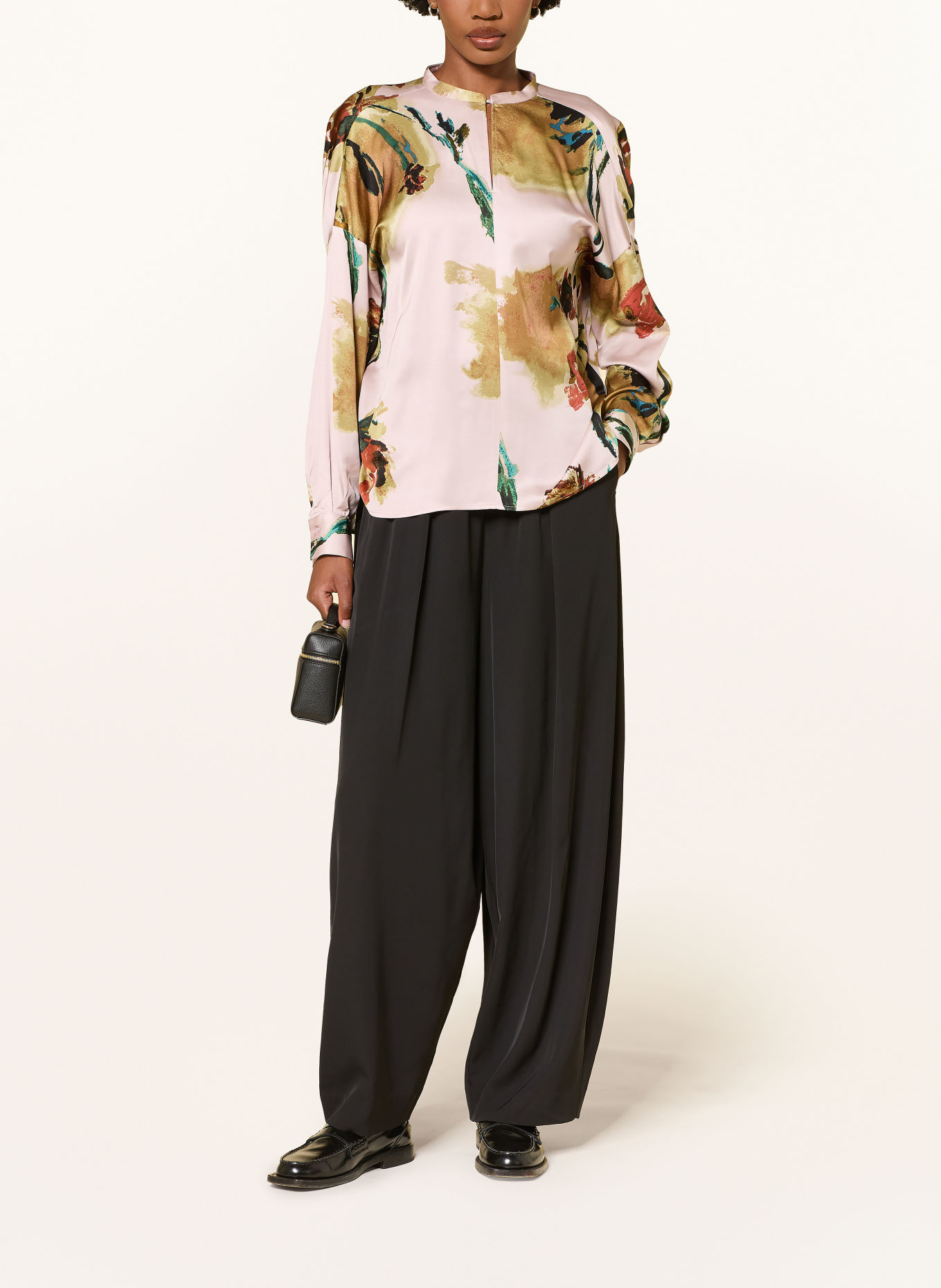 InWear Blouseshirt MEADOWIW: ROSÉ / LICHTGROEN / ZWART