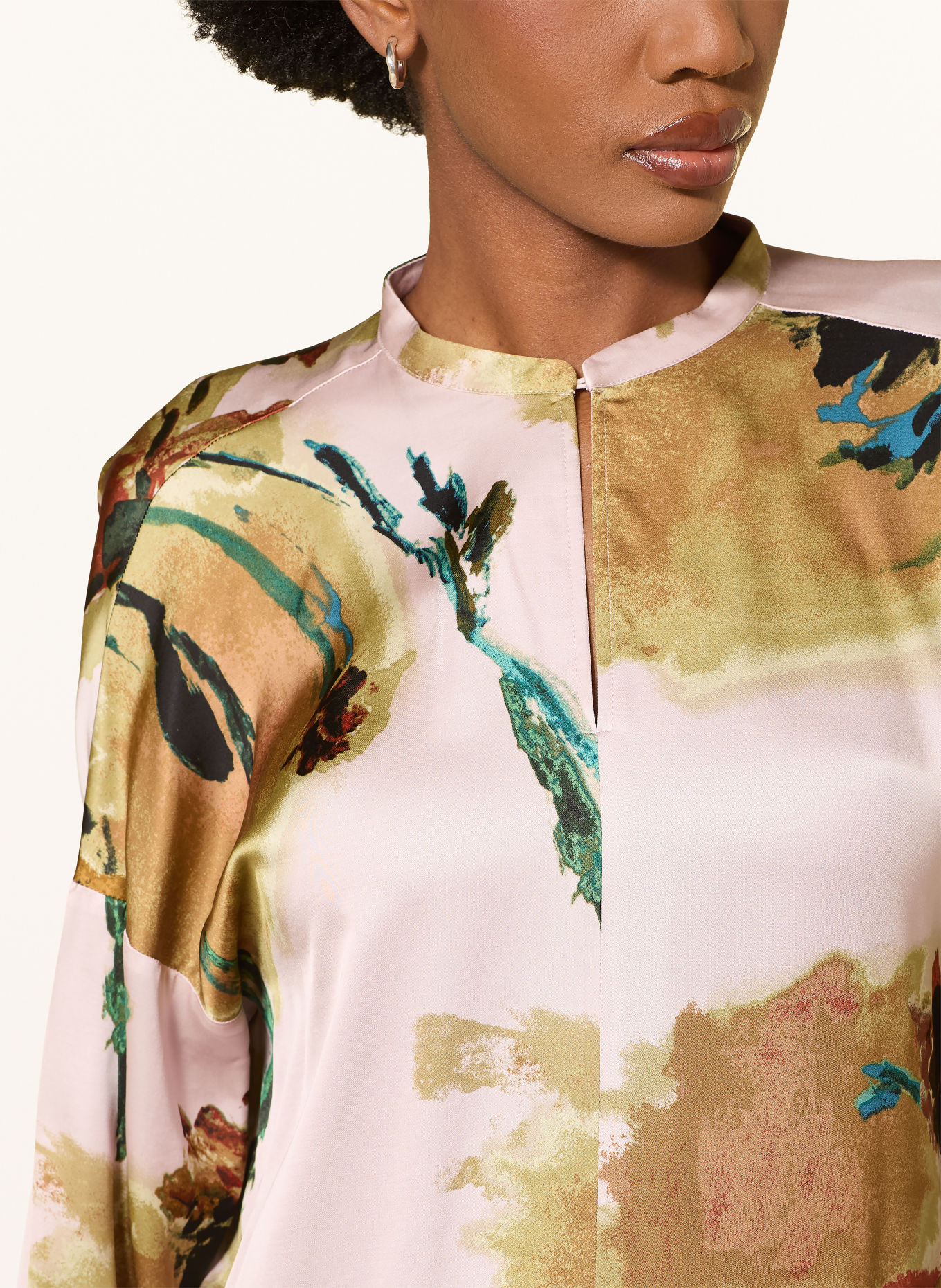 InWear Blouseshirt MEADOWIW: ROSÉ / LICHTGROEN / ZWART