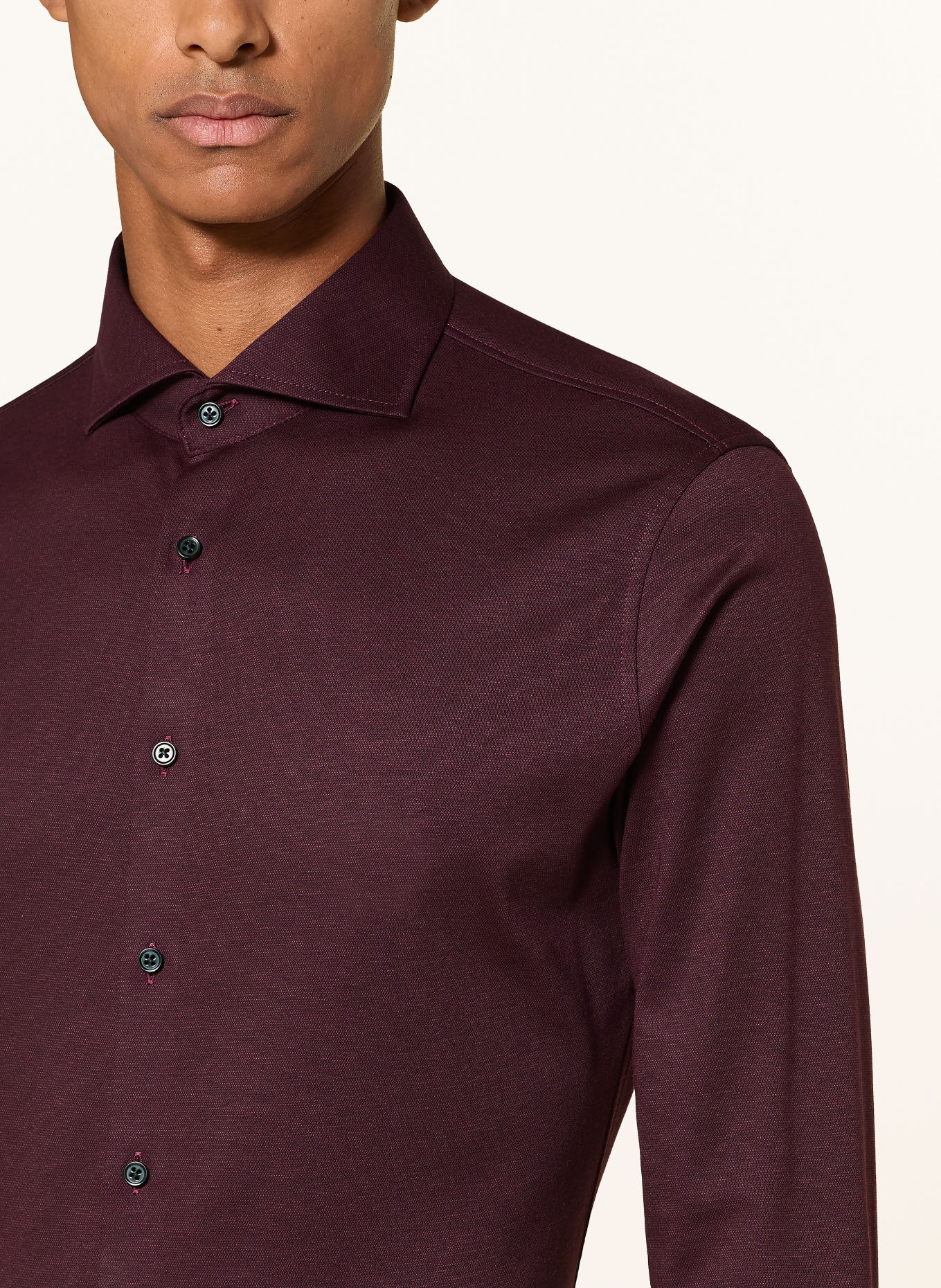 DESOTO Hemd Slim Fit: DUNKELROT