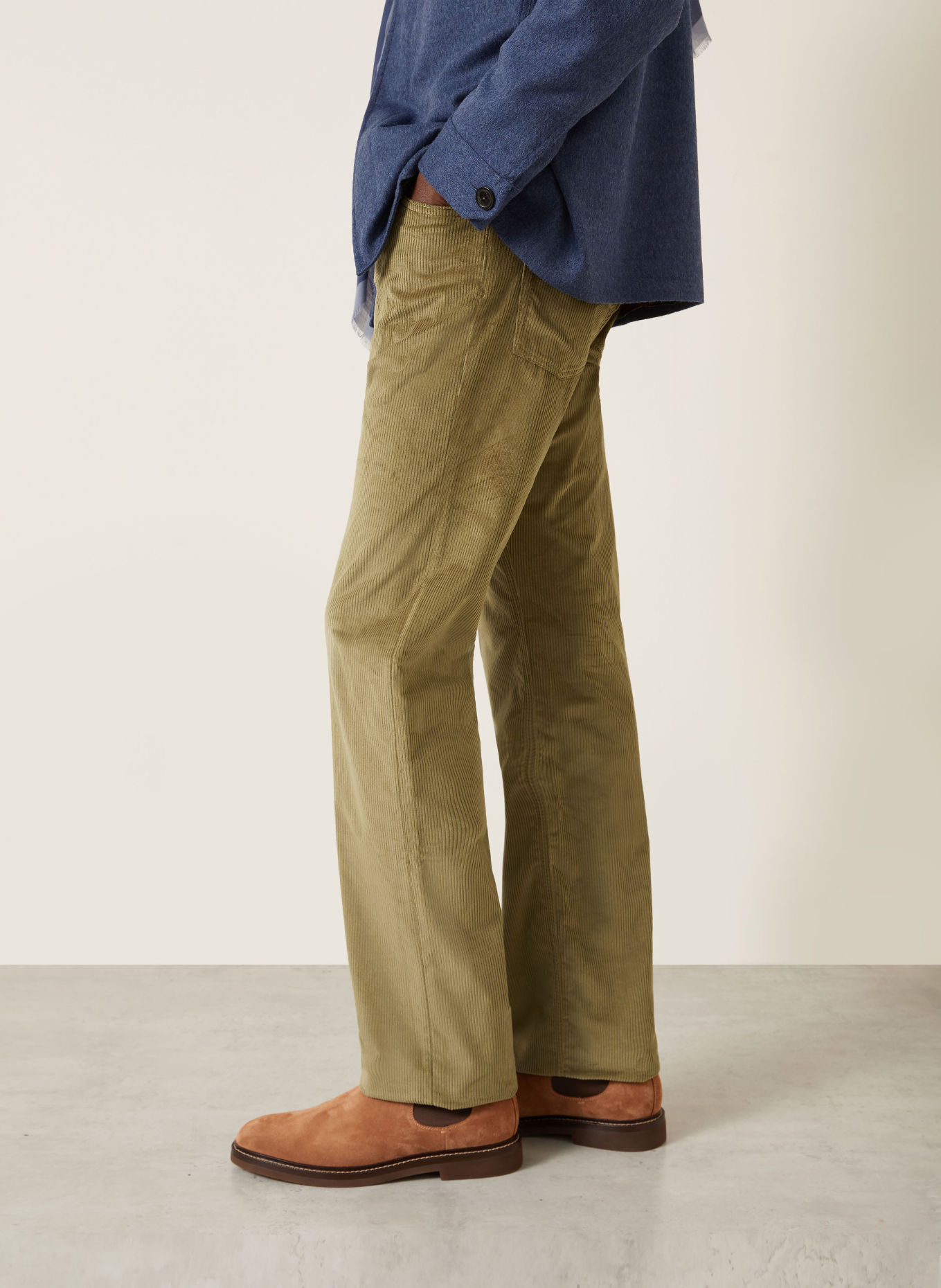 ETRO Spodnie z sztruksu o kroju regular fit: JASNOBRĄZOWY