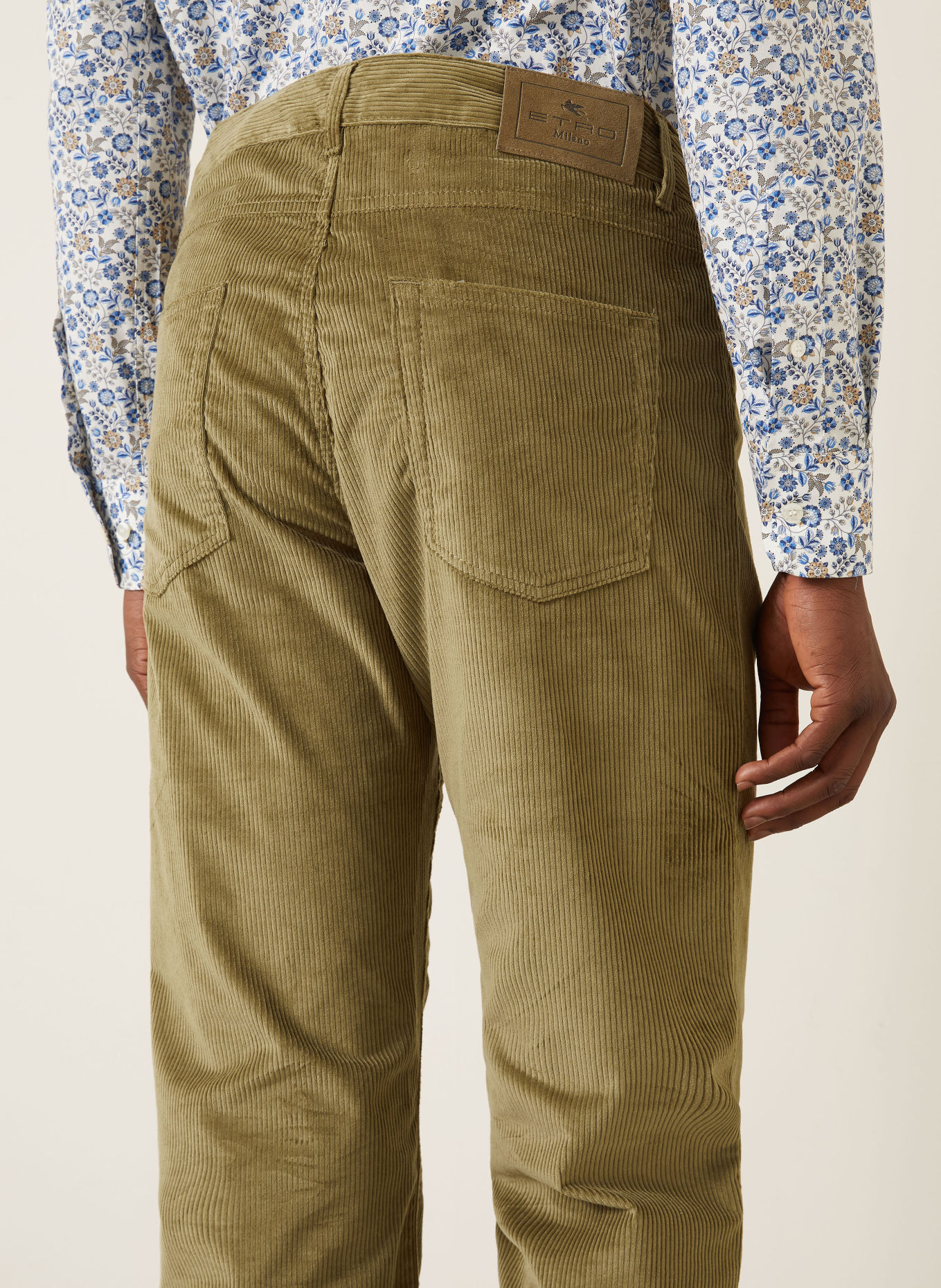 ETRO Spodnie z sztruksu o kroju regular fit: JASNOBRĄZOWY