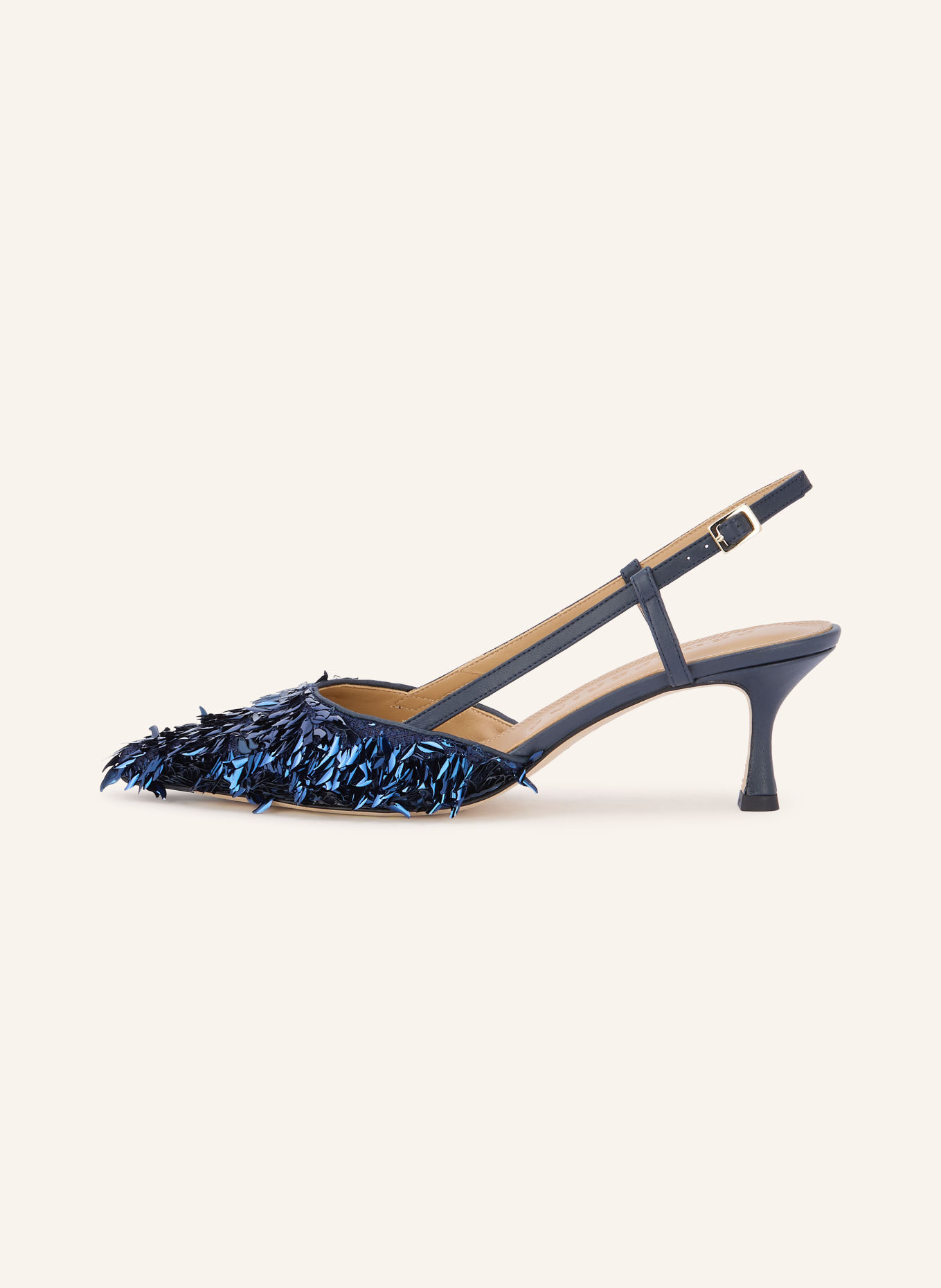PROSPERINE Slingbacks avec paillettes: BLEU