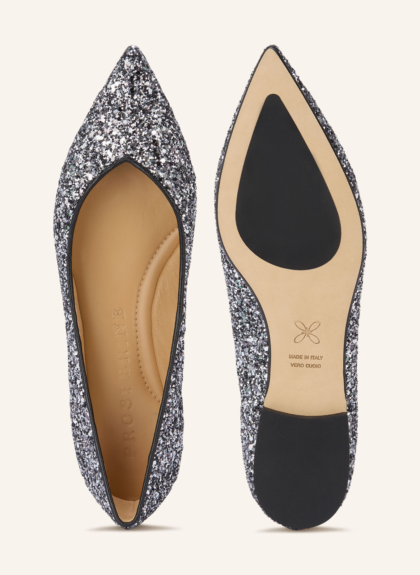 PROSPERINE Ballerinas: SILBER