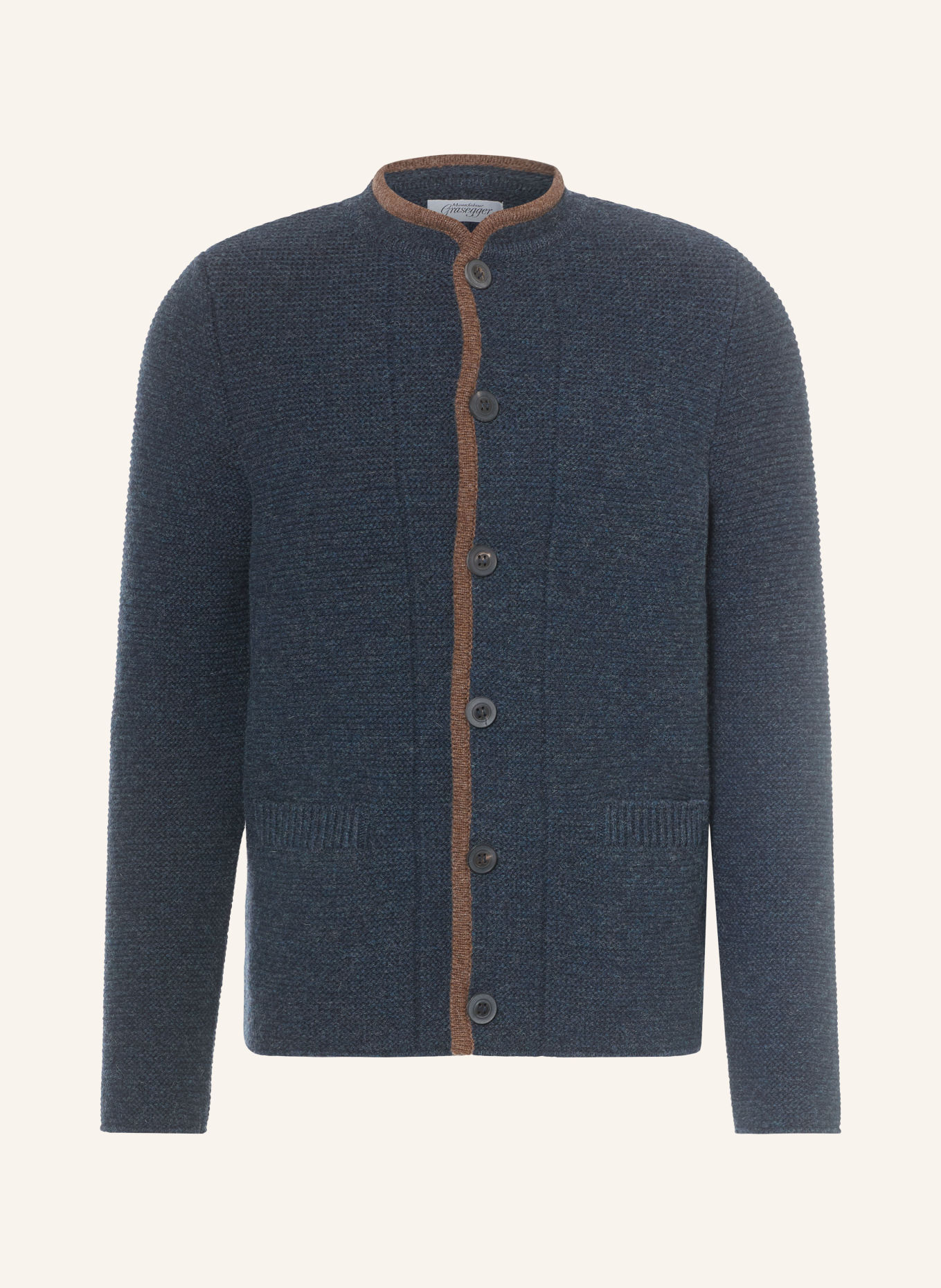 Grasegger Vest HARRY: DONKERBLAUW / MARRON FONCÉ