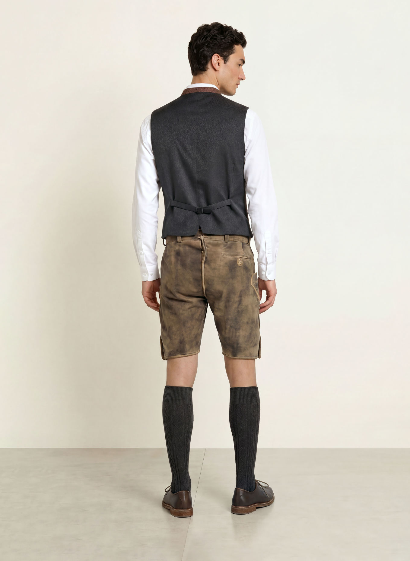 Grasegger VOITL Traditional vest: OLIVE / ROSE / FUCHSIA