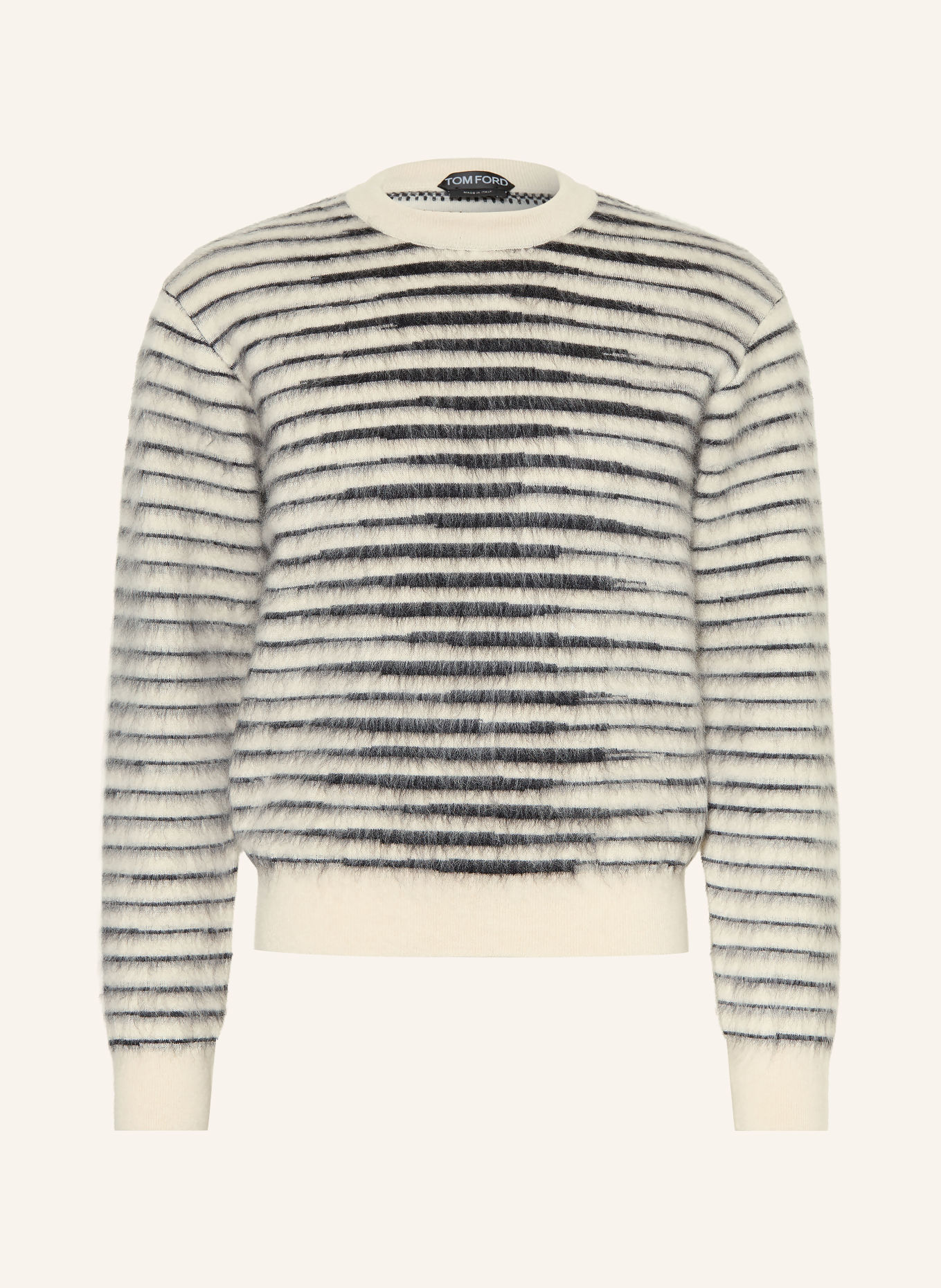 TOM FORD Trui met mohair: WIT / ZWART
