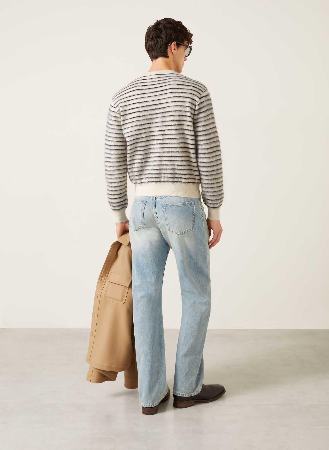 TOM FORD Trui met mohair: WIT / ZWART