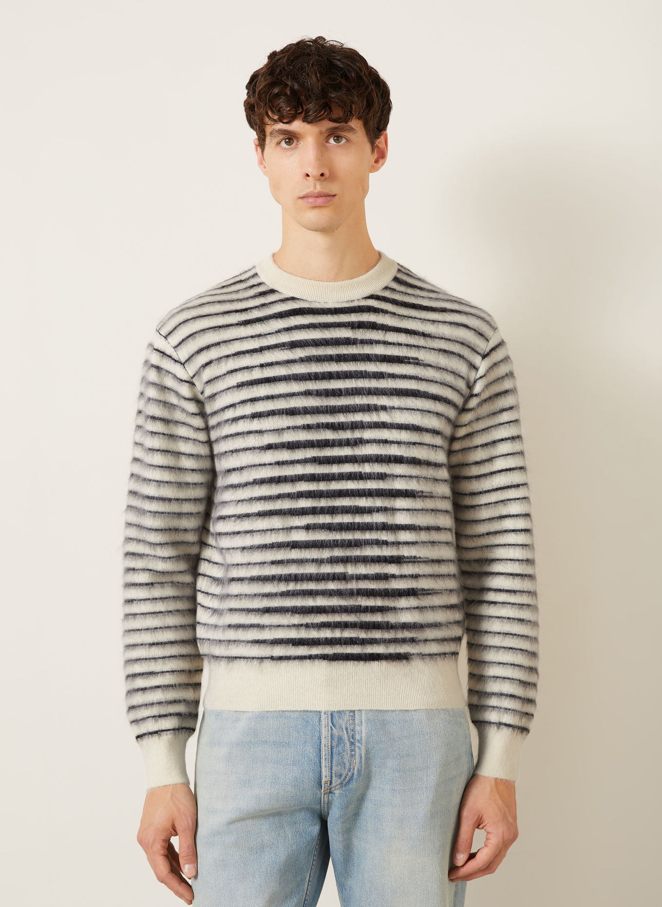TOM FORD Trui met mohair: WIT / ZWART