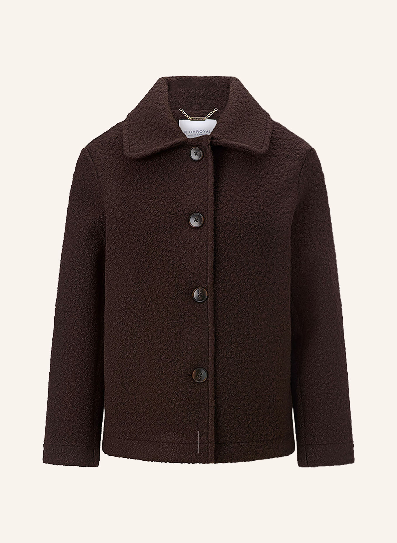 Rich & Royal Jas van teddybont: MARRON FONCÉ