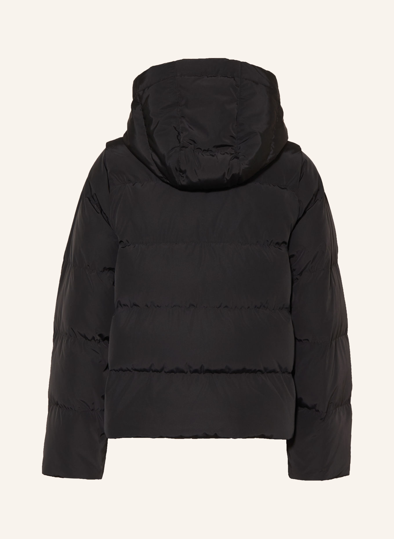BURBERRY GRANVILLE Down Jacket with Detachable Sleeves: BLACK