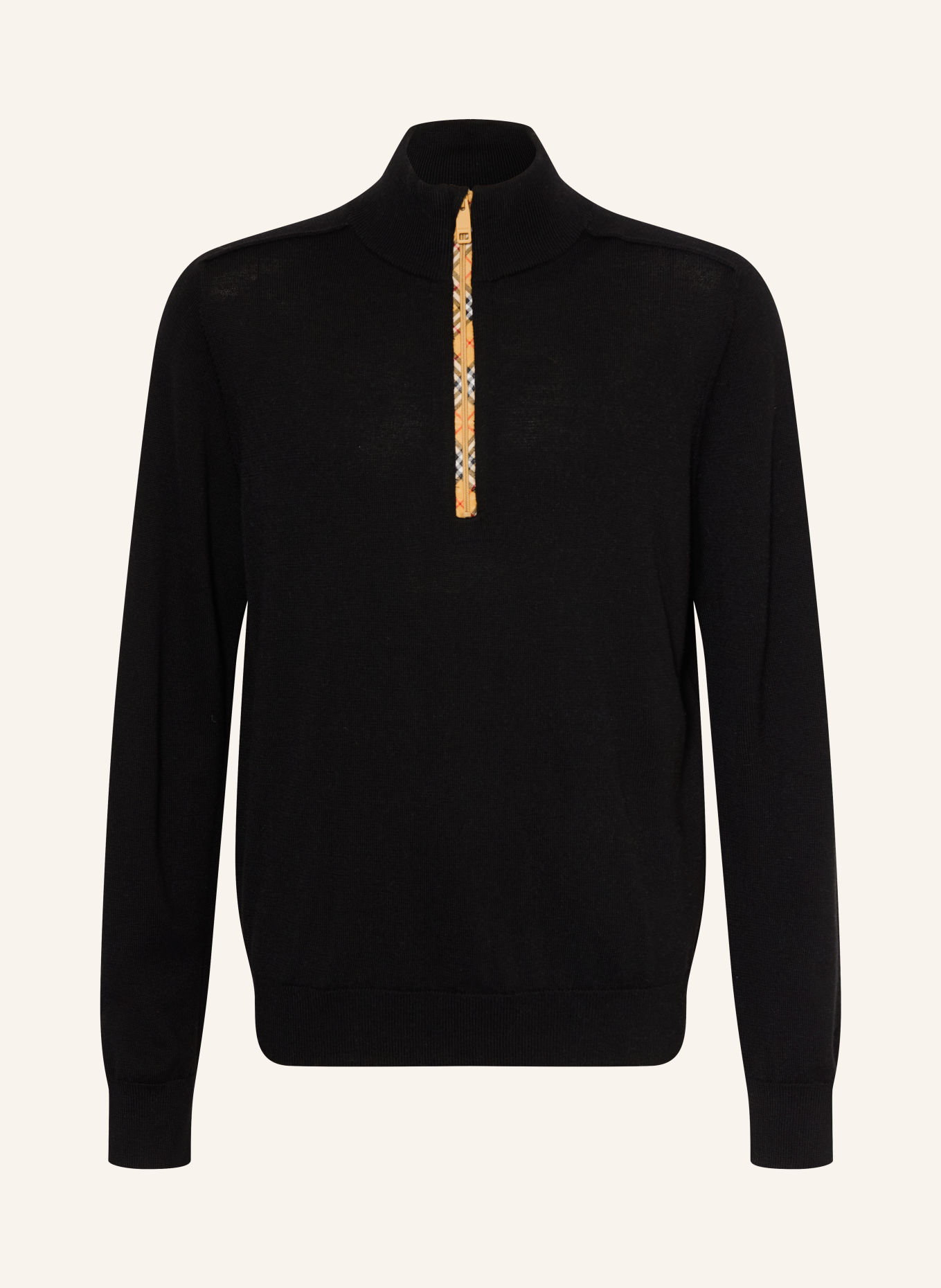 BURBERRY Troyer: SVART / BEIGE