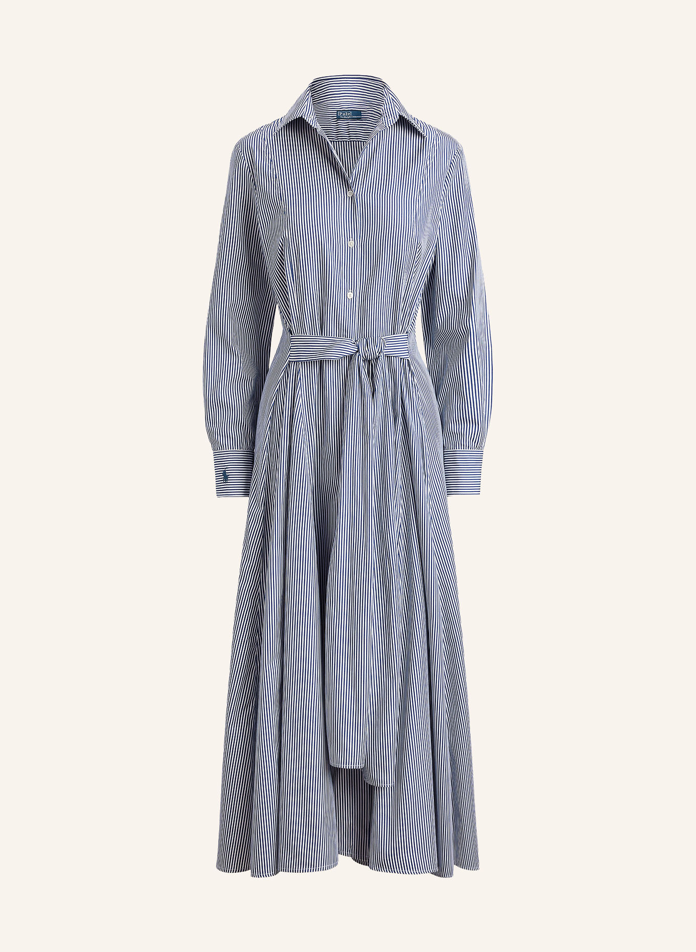 POLO RALPH LAUREN Shirt dress: DARK BLUE / WHITE