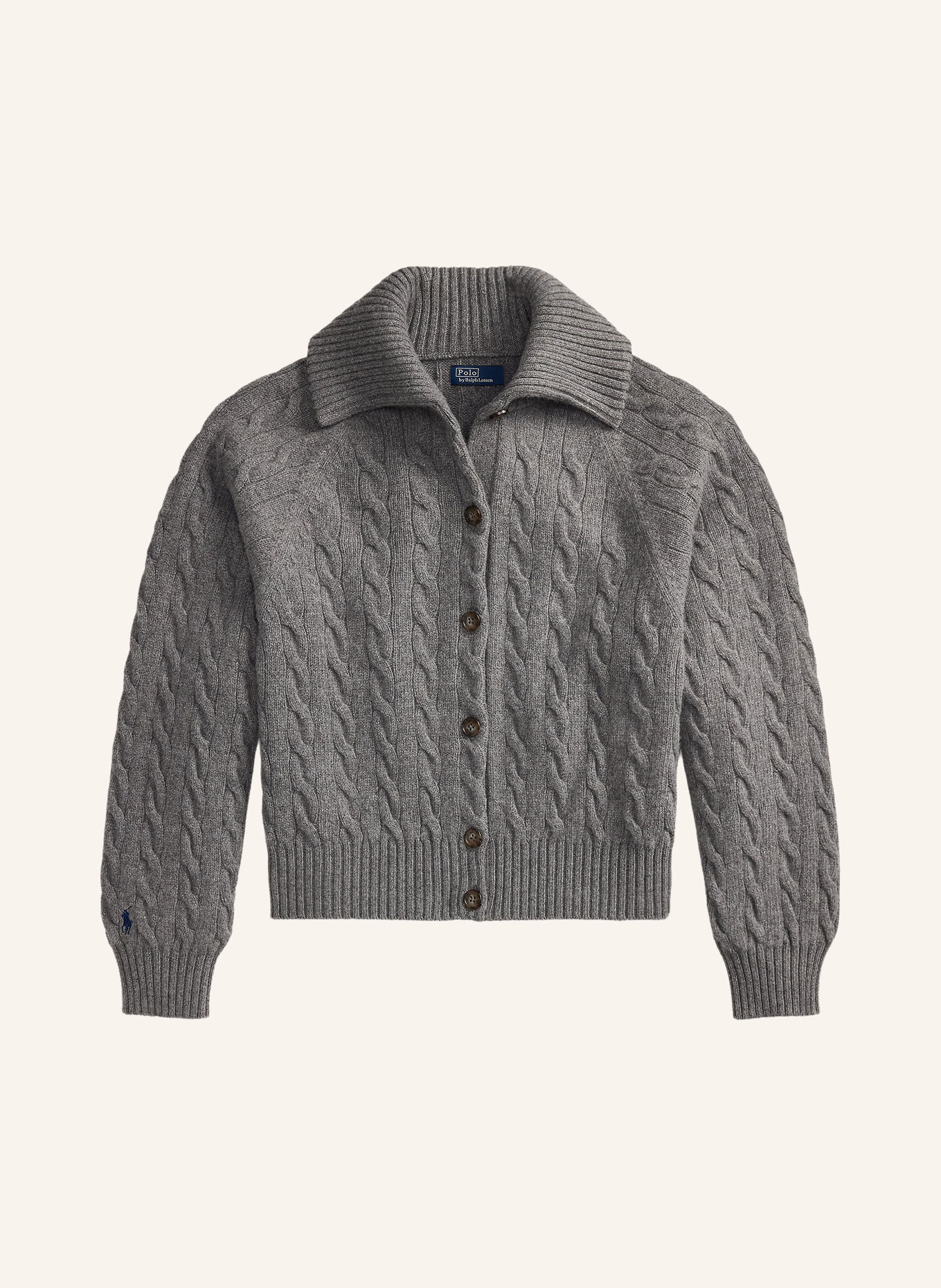 POLO RALPH LAUREN Cardigan: GRAY