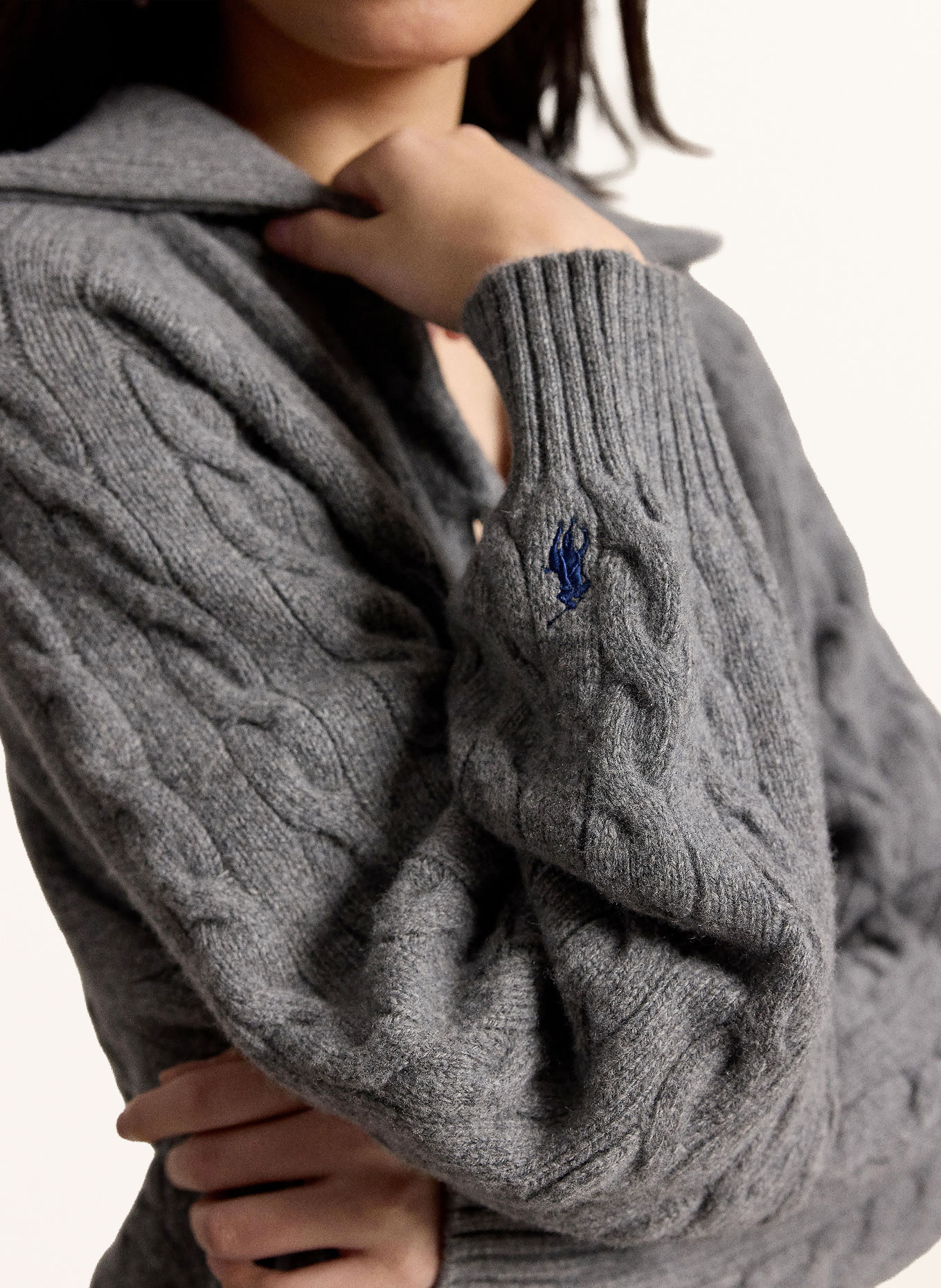 POLO RALPH LAUREN Cardigan: GRAY