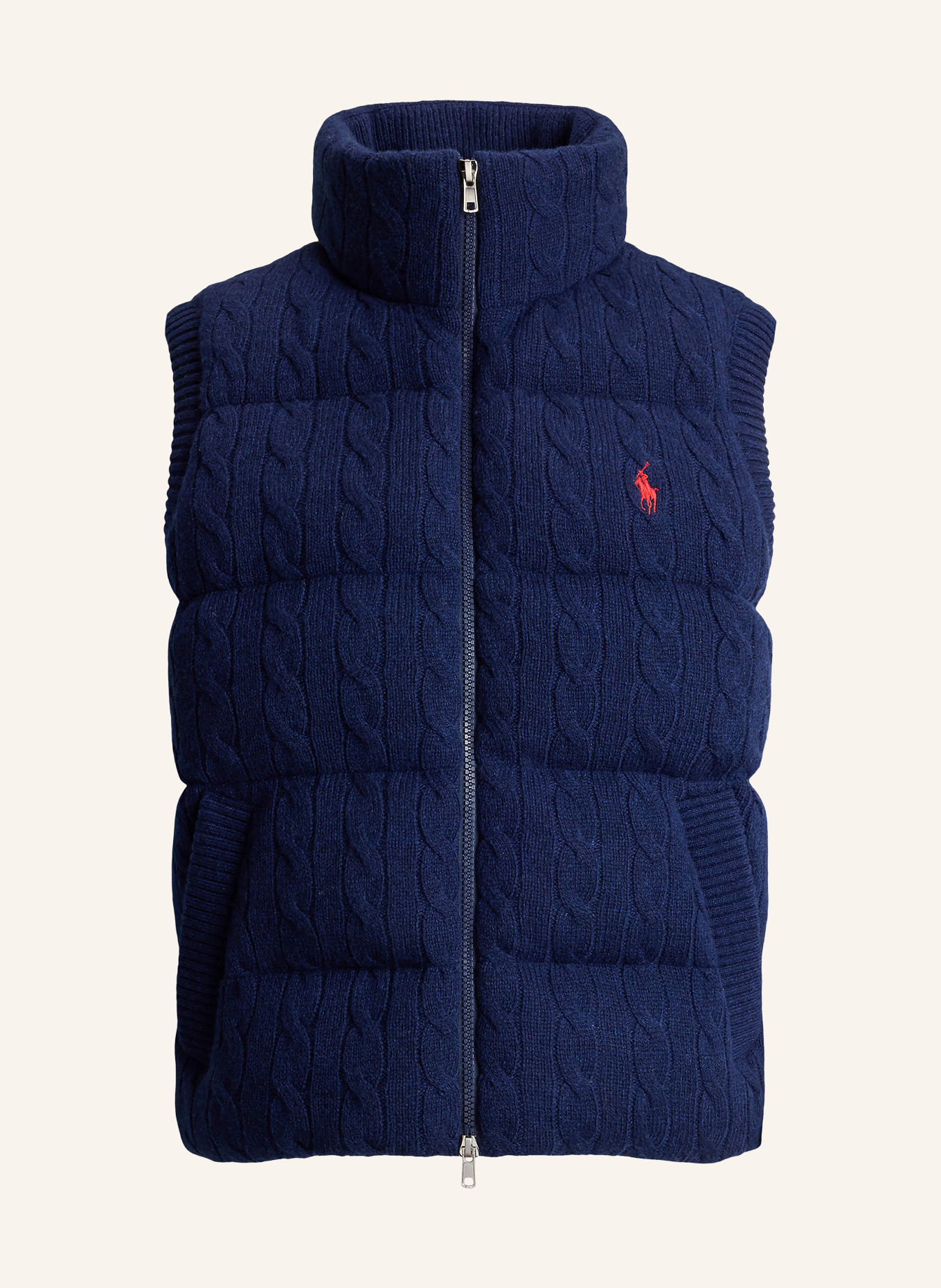 POLO RALPH LAUREN Steppweste: DUNKELBLAU / ROT