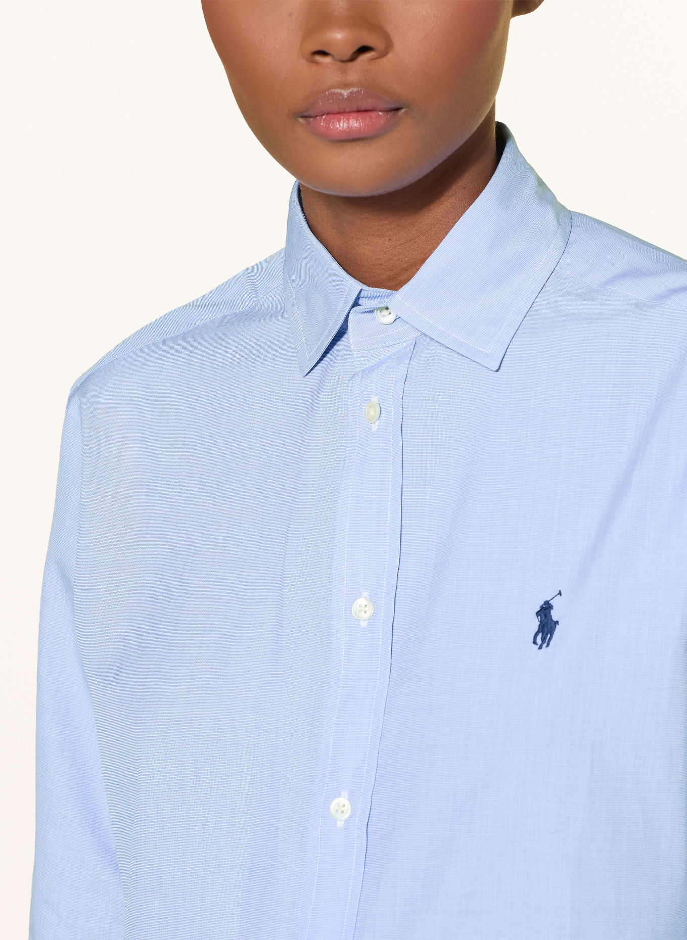 POLO RALPH LAUREN Overhemdblouse: LICHTBLAUW / DONKERBLAUW