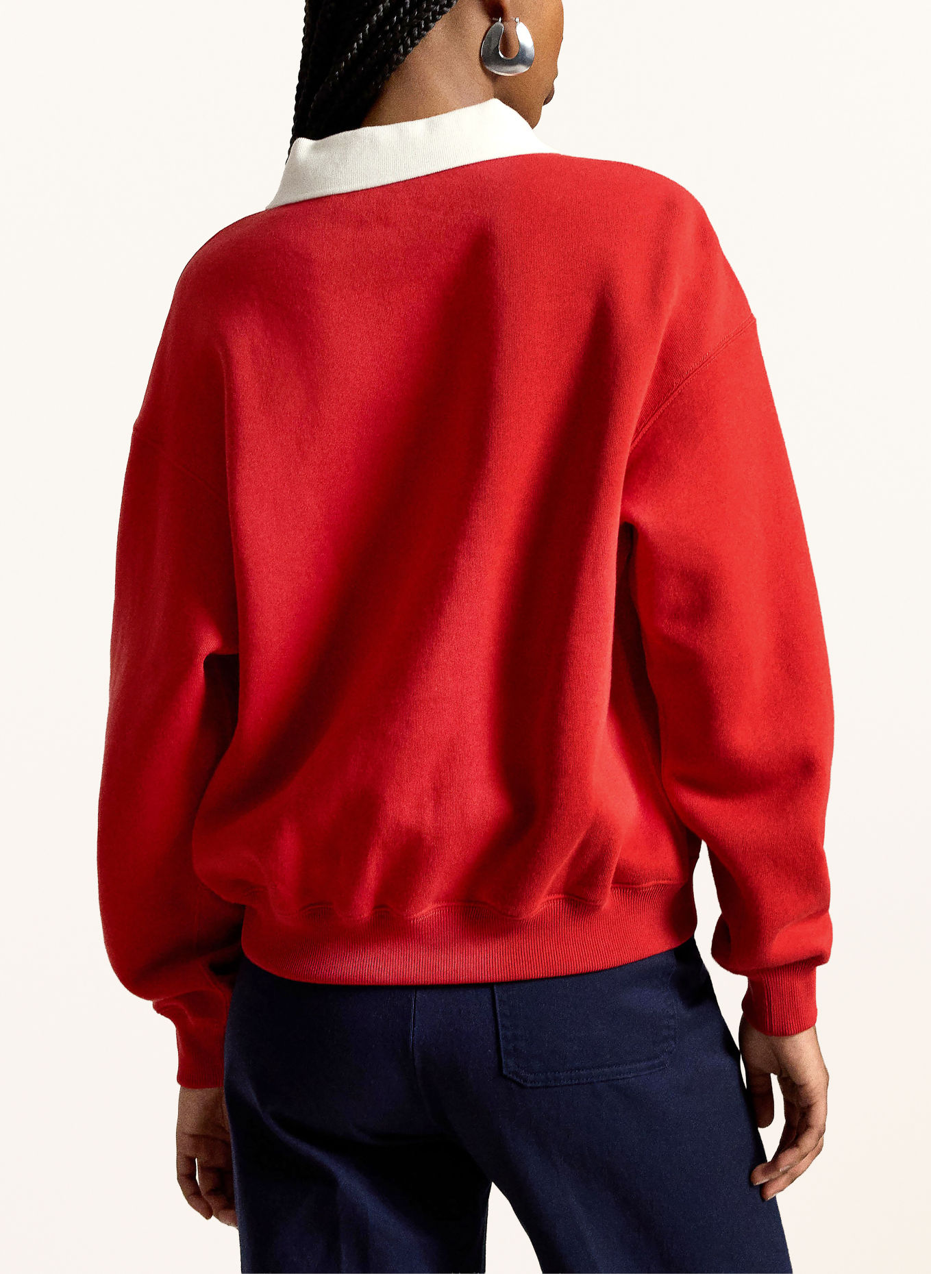 POLO RALPH LAUREN ARCTIC Sweatshirt: RED / ECRU / DARK BLUE