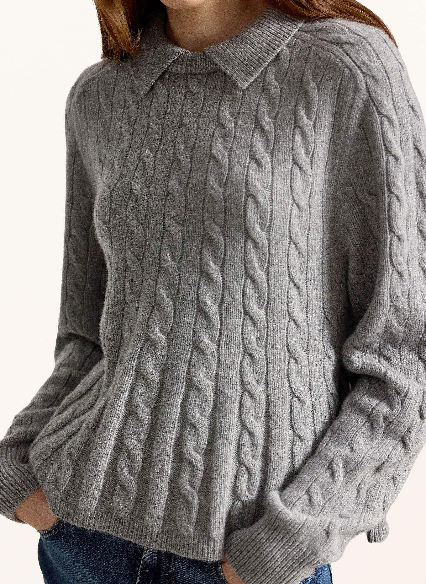 POLO RALPH LAUREN Pullover: GRAU