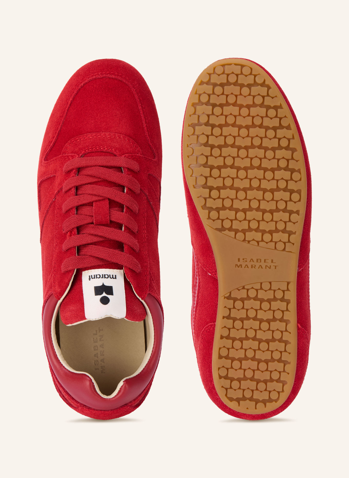 ISABEL MARANT SENNY LOW Sneakers: RED