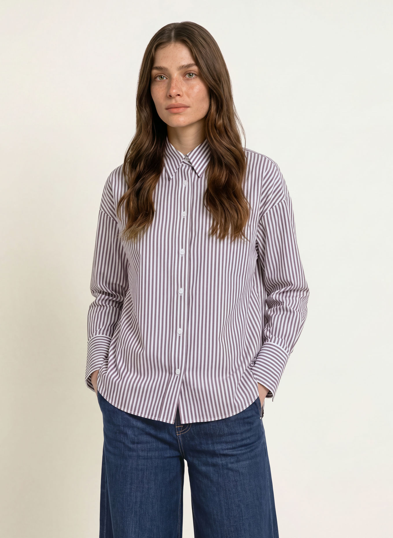 lilienfels Chemisier: MARRON / BLANC