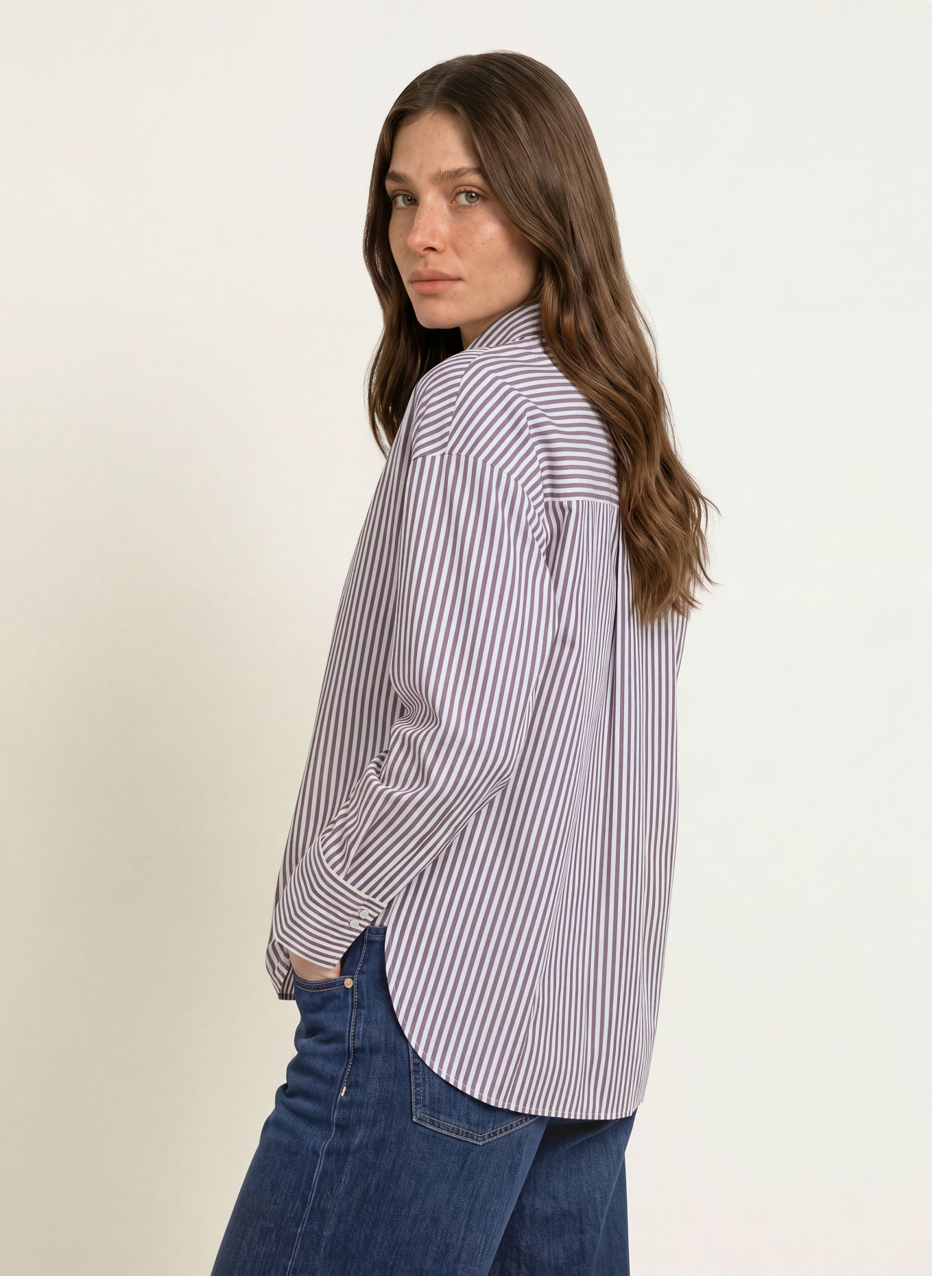 lilienfels Chemisier: MARRON / BLANC