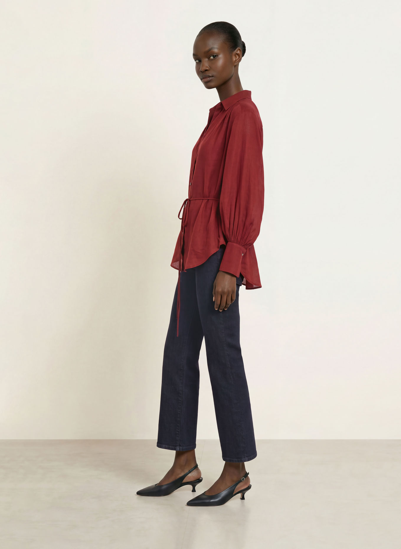 lilienfels Blouse: ROUGE FONCÉ