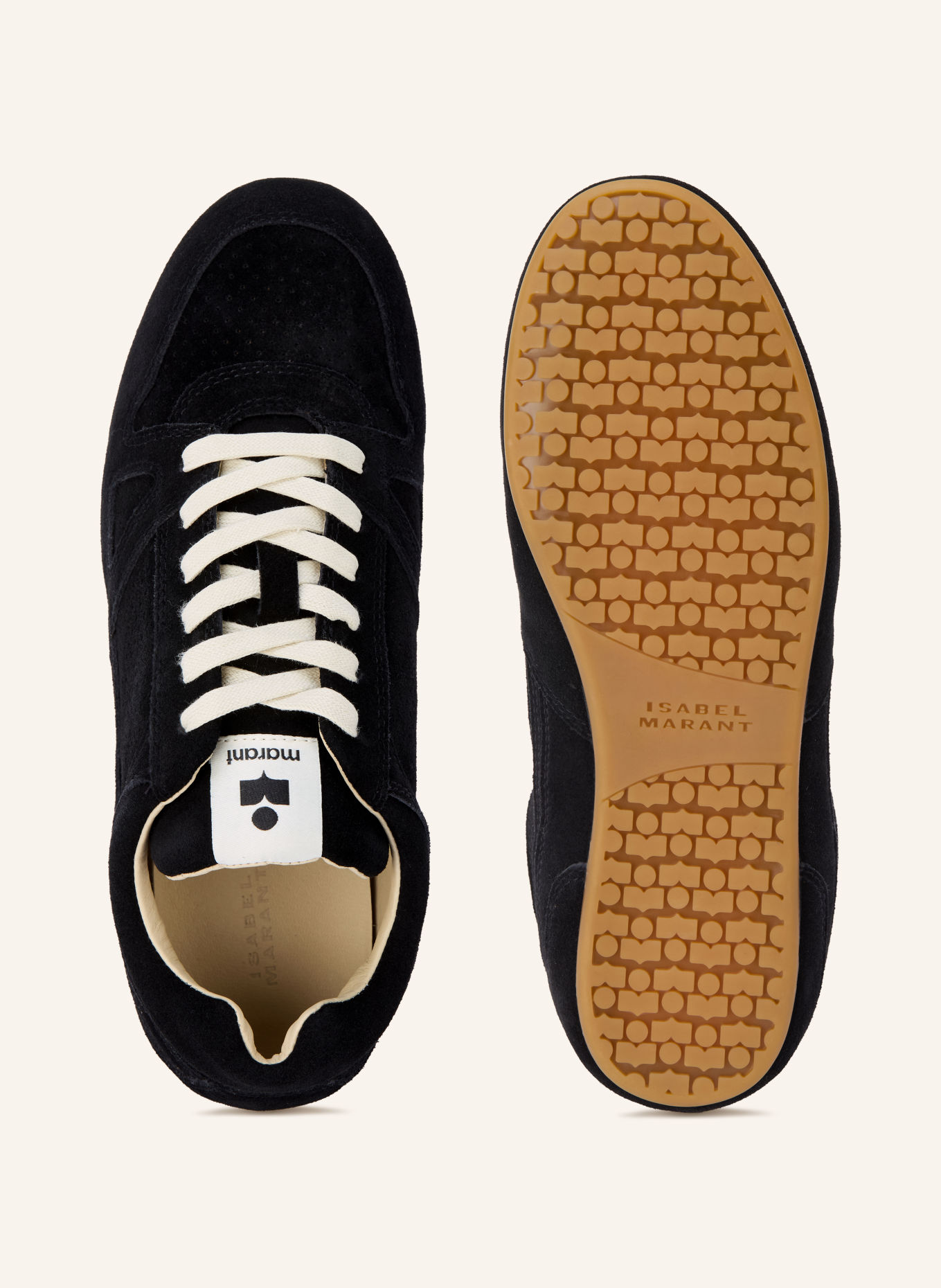 ISABEL MARANT SENNY LOW Sneakers: BLACK