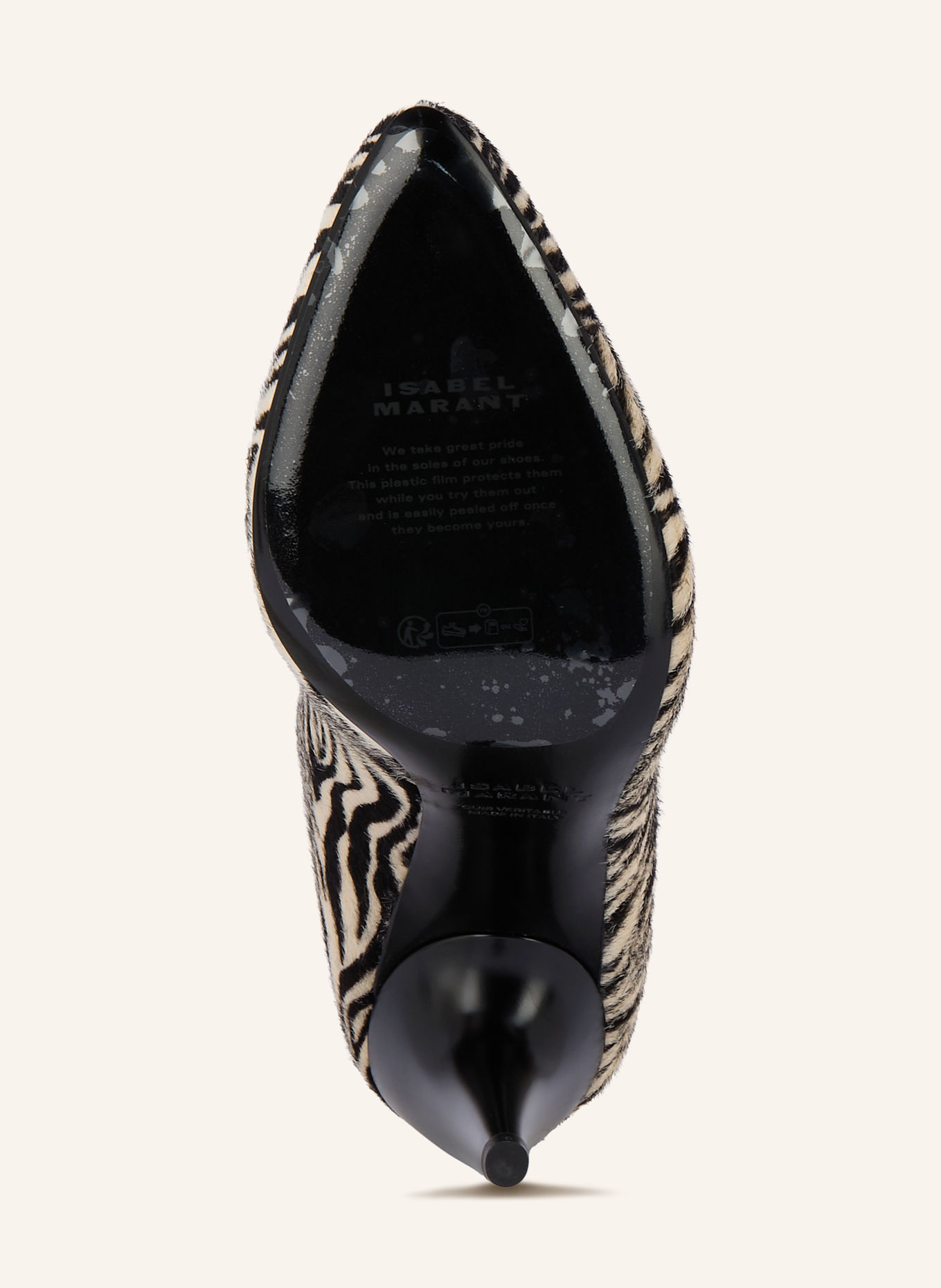 ISABEL MARANT JANY HIGH Boots: BLACK / ECRU