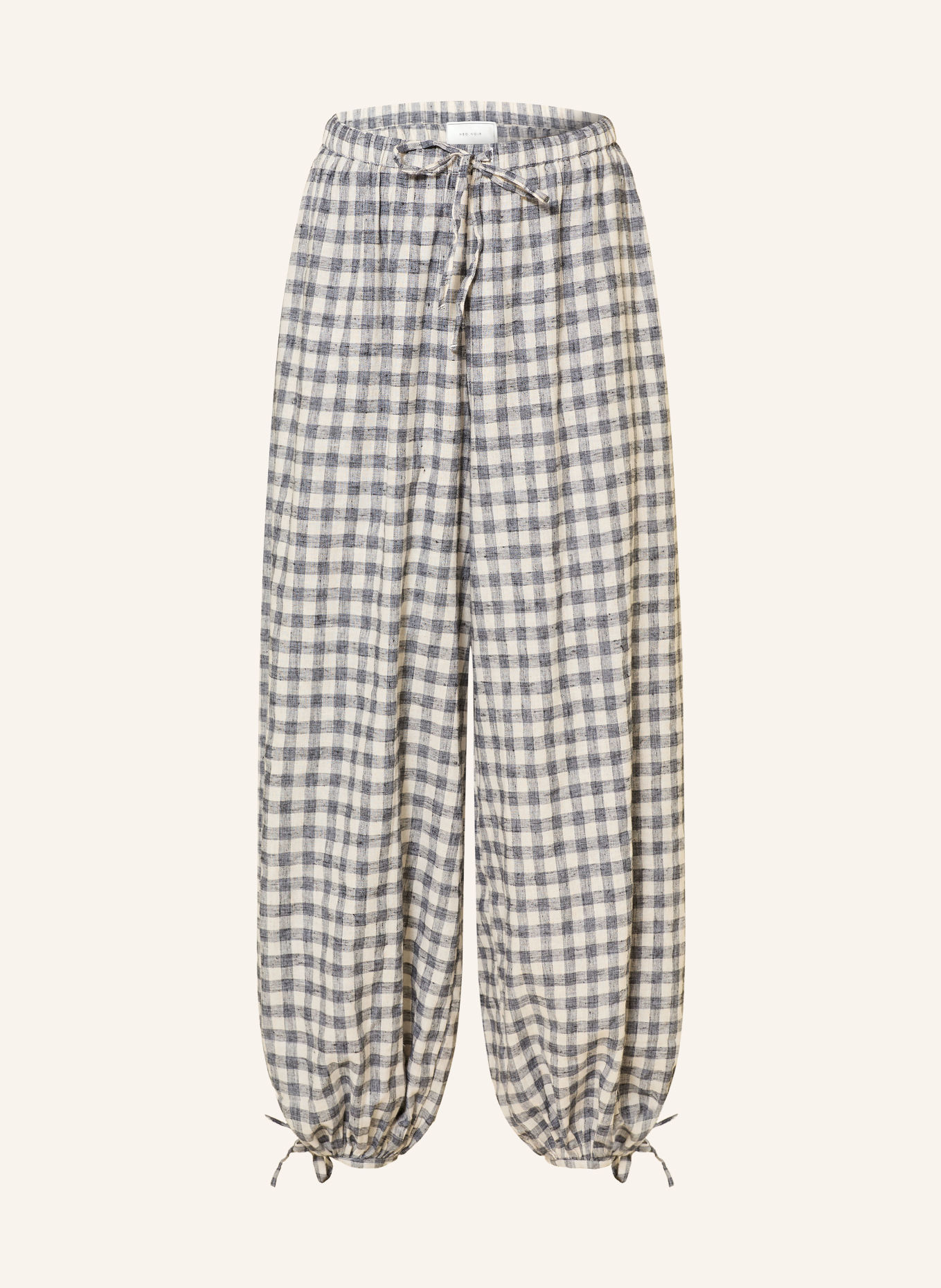 NEO NOIR ROXANE Trousers: BLACK / WHITE