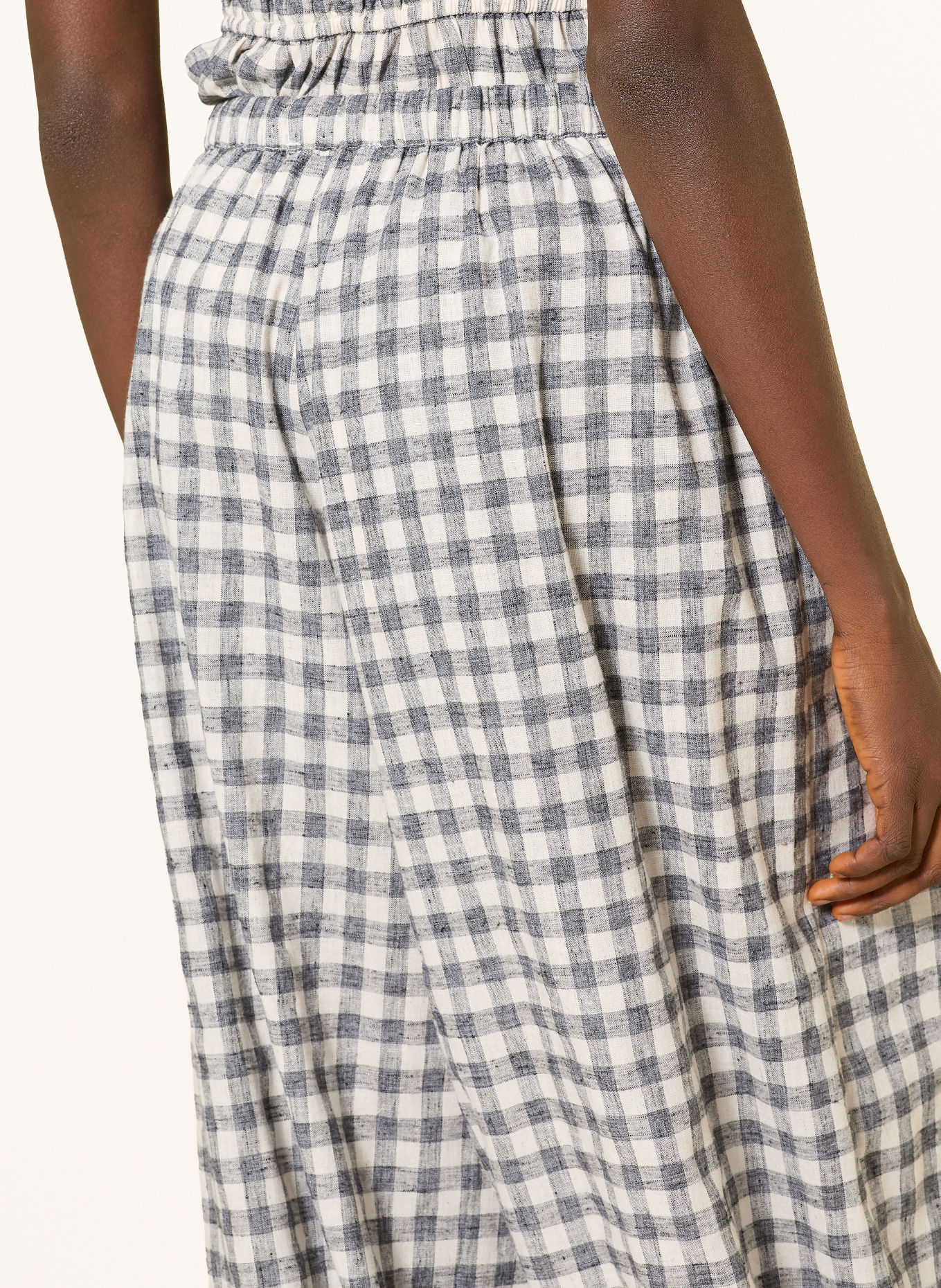 NEO NOIR ROXANE Trousers: BLACK / WHITE