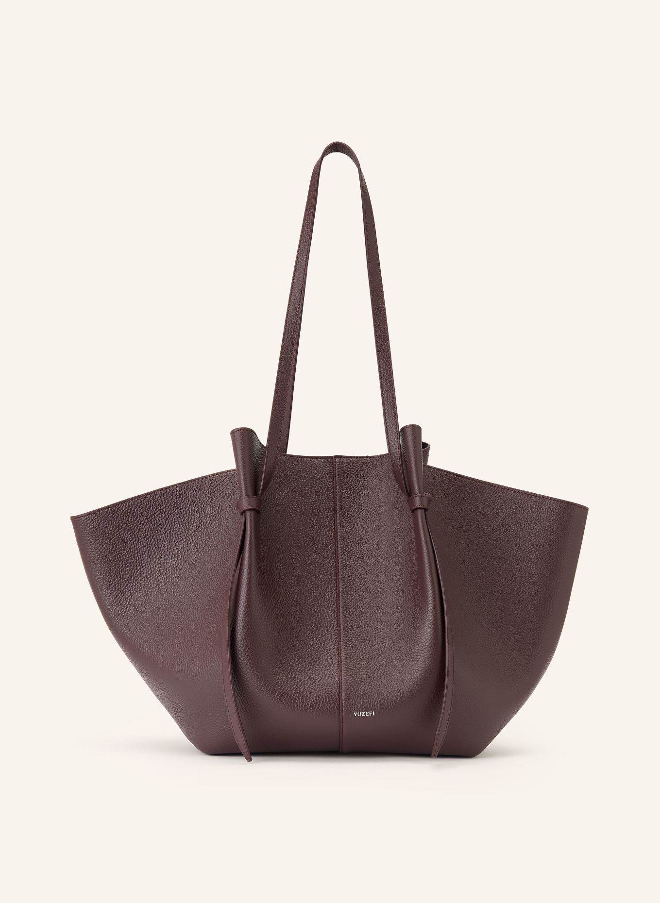 YUZEFI MOCHI PEBBLE XL Shoppers: DARK RED