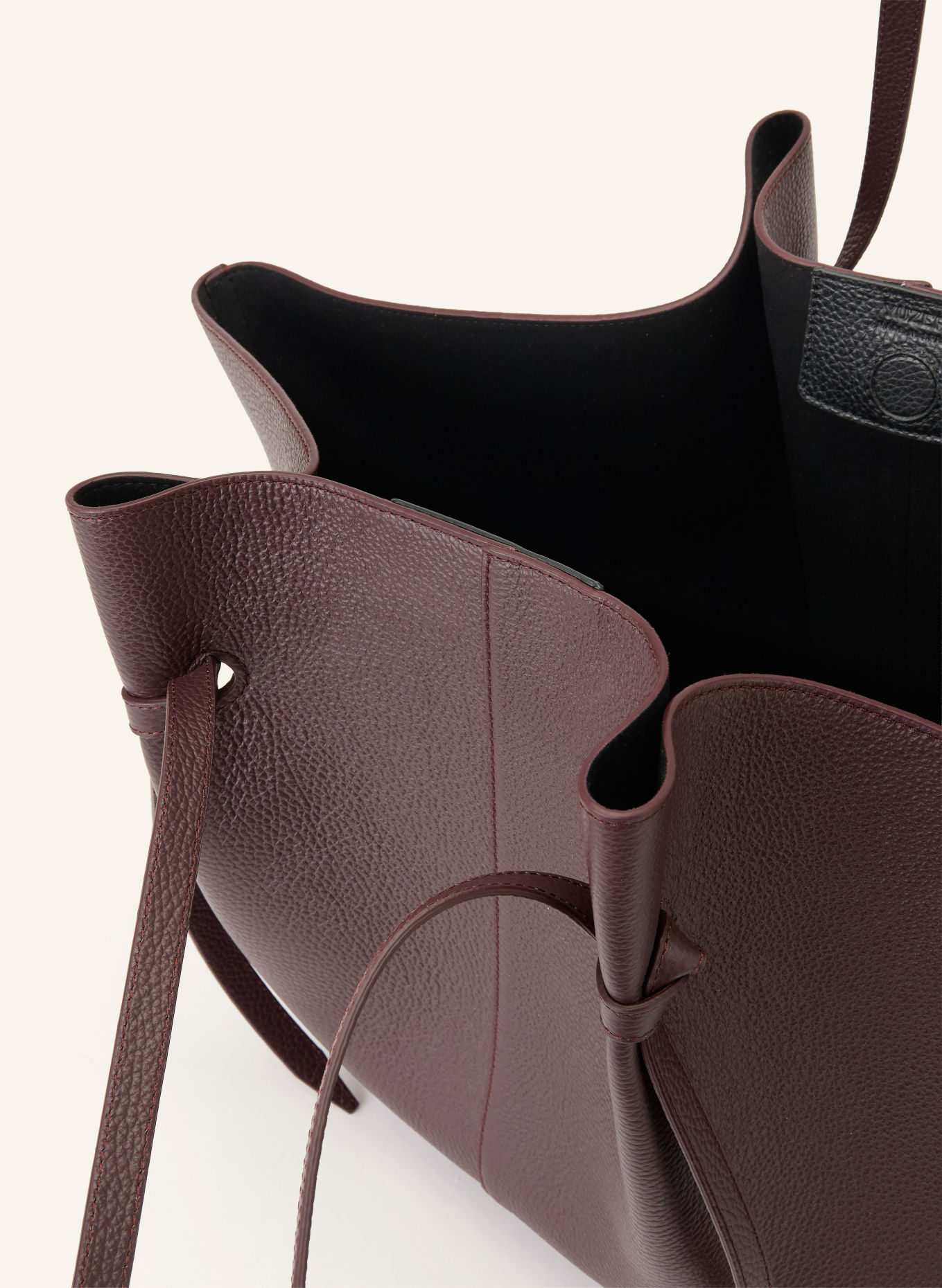 YUZEFI MOCHI PEBBLE XL Shoppers: DARK RED