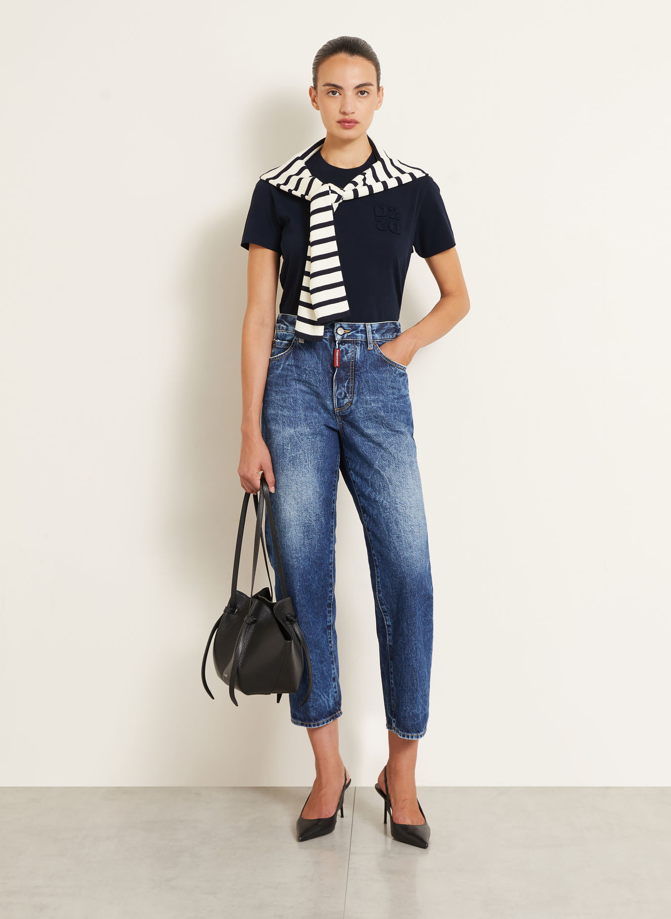 DSQUARED2 T-shirt: BLEU FONCÉ