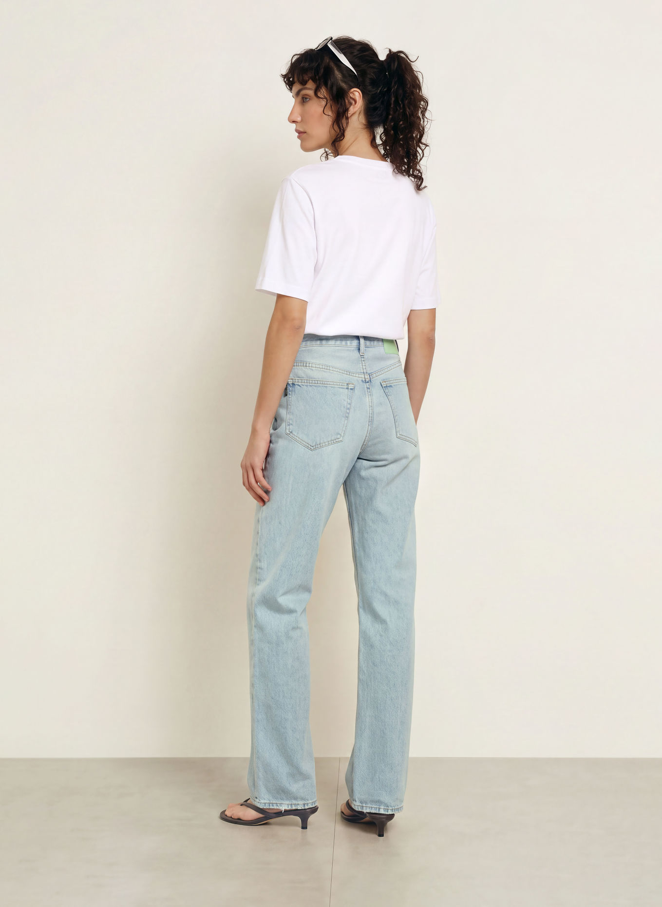 HAIKURE Wide leg jeans BONNIE: L961S MARFA BLUE SR