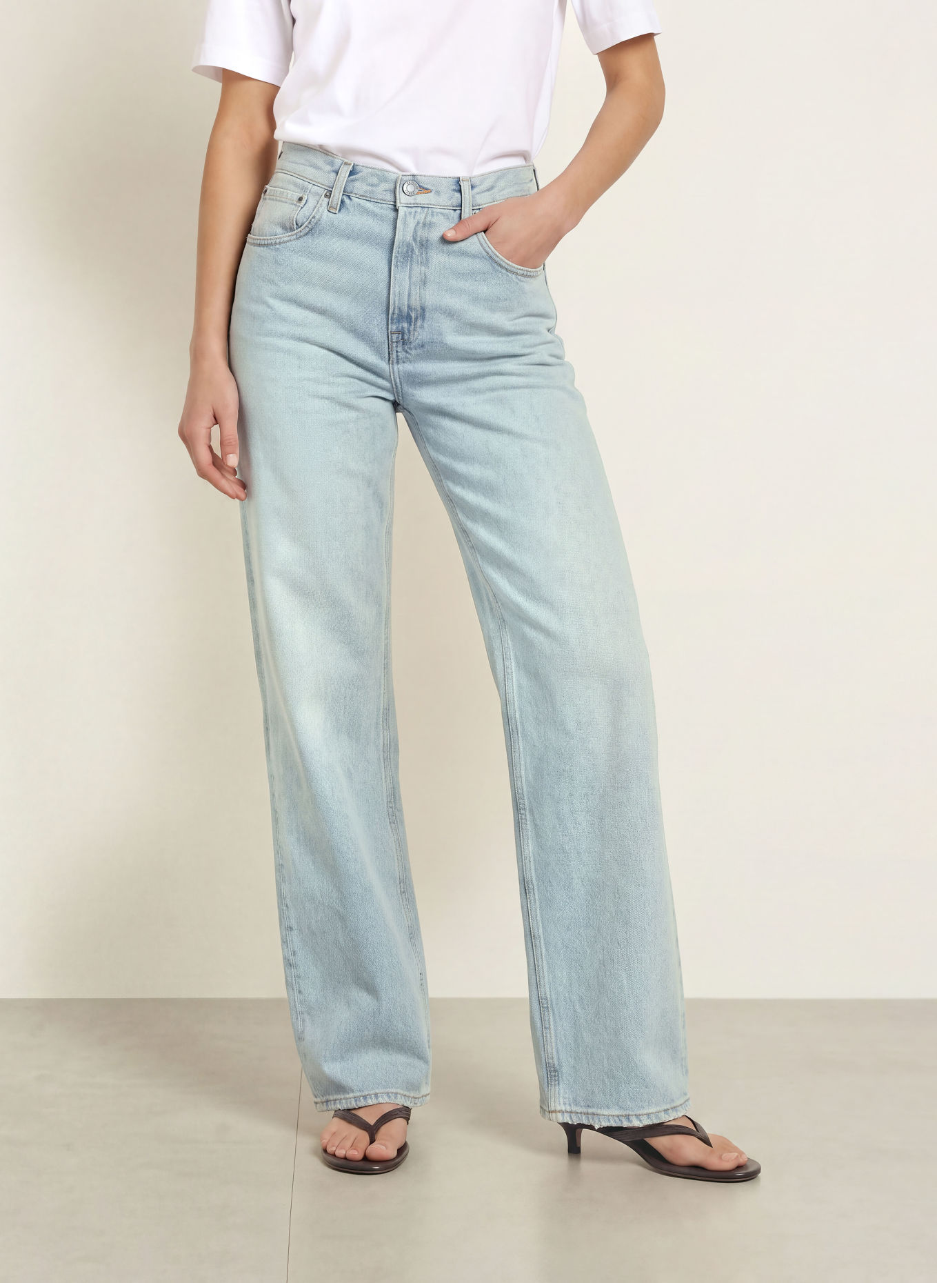 HAIKURE Wide leg jeans BONNIE: L961S MARFA BLUE SR