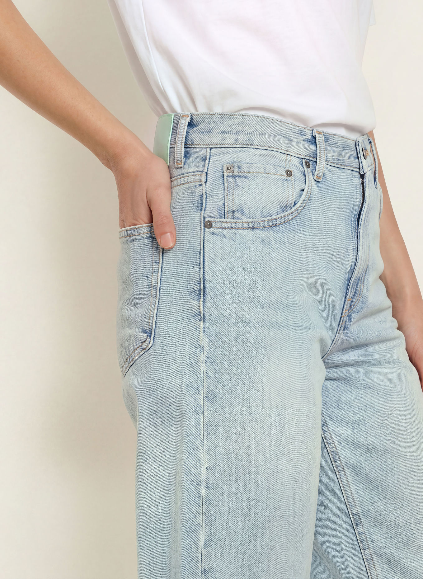 HAIKURE Wide leg jeans BONNIE: L961S MARFA BLUE SR