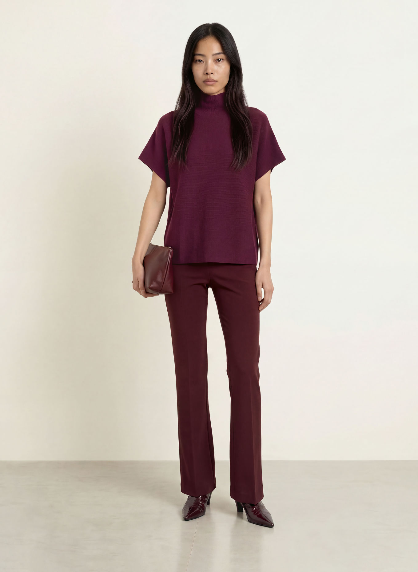 Miss Lagotte Gebreid shirt: FUCHSIA