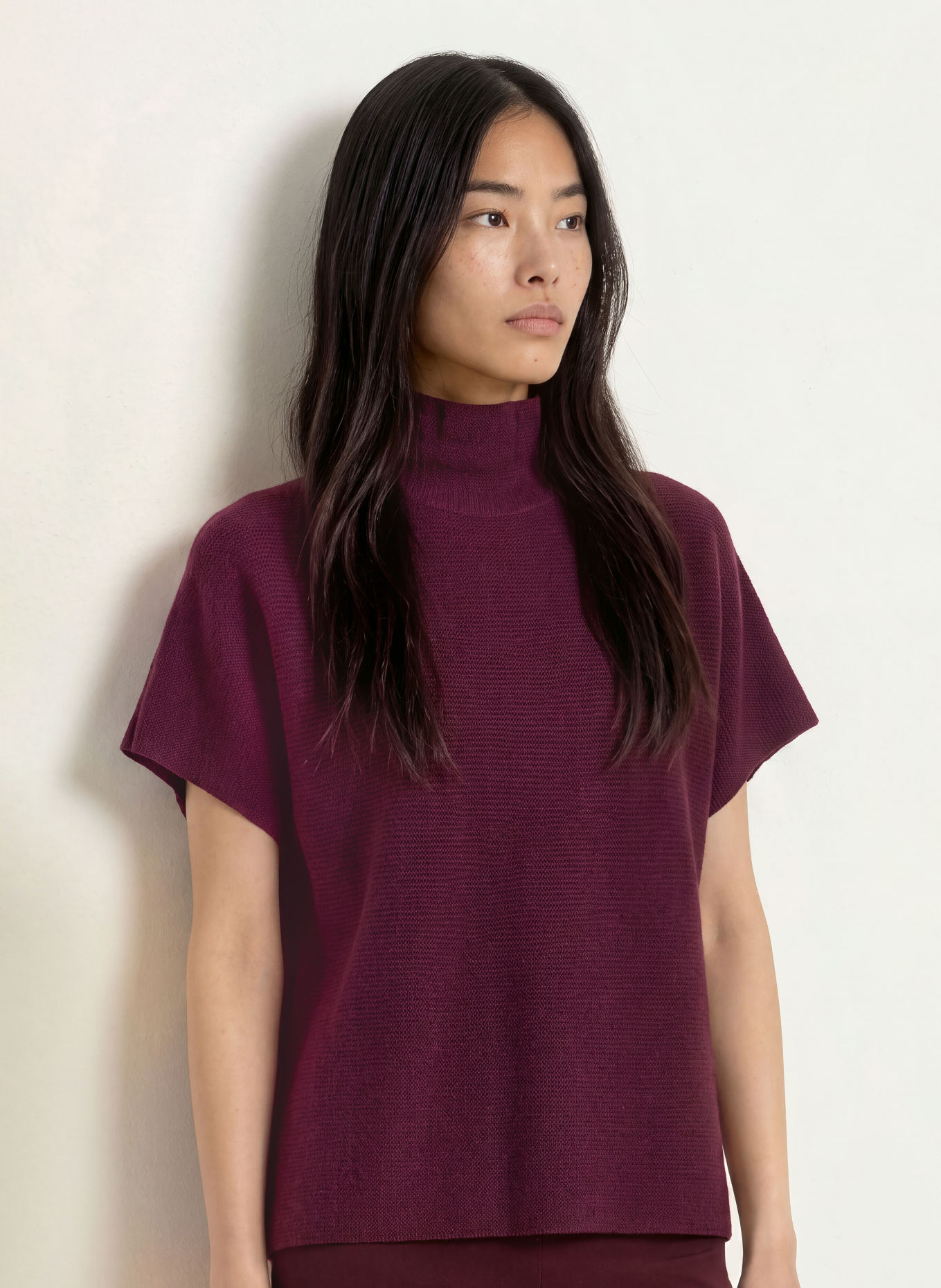 Miss Lagotte Gebreid shirt: FUCHSIA