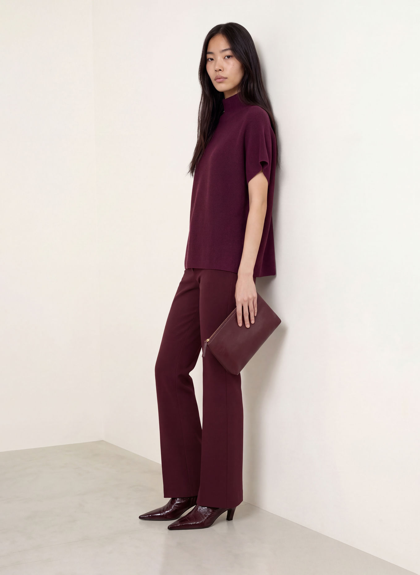 Miss Lagotte Gebreid shirt: FUCHSIA