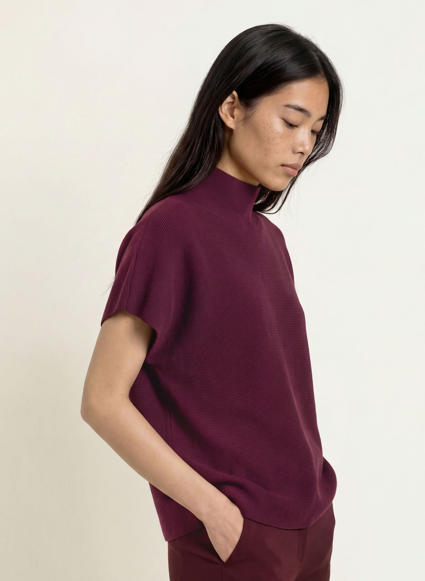 Miss Lagotte Gebreid shirt: FUCHSIA