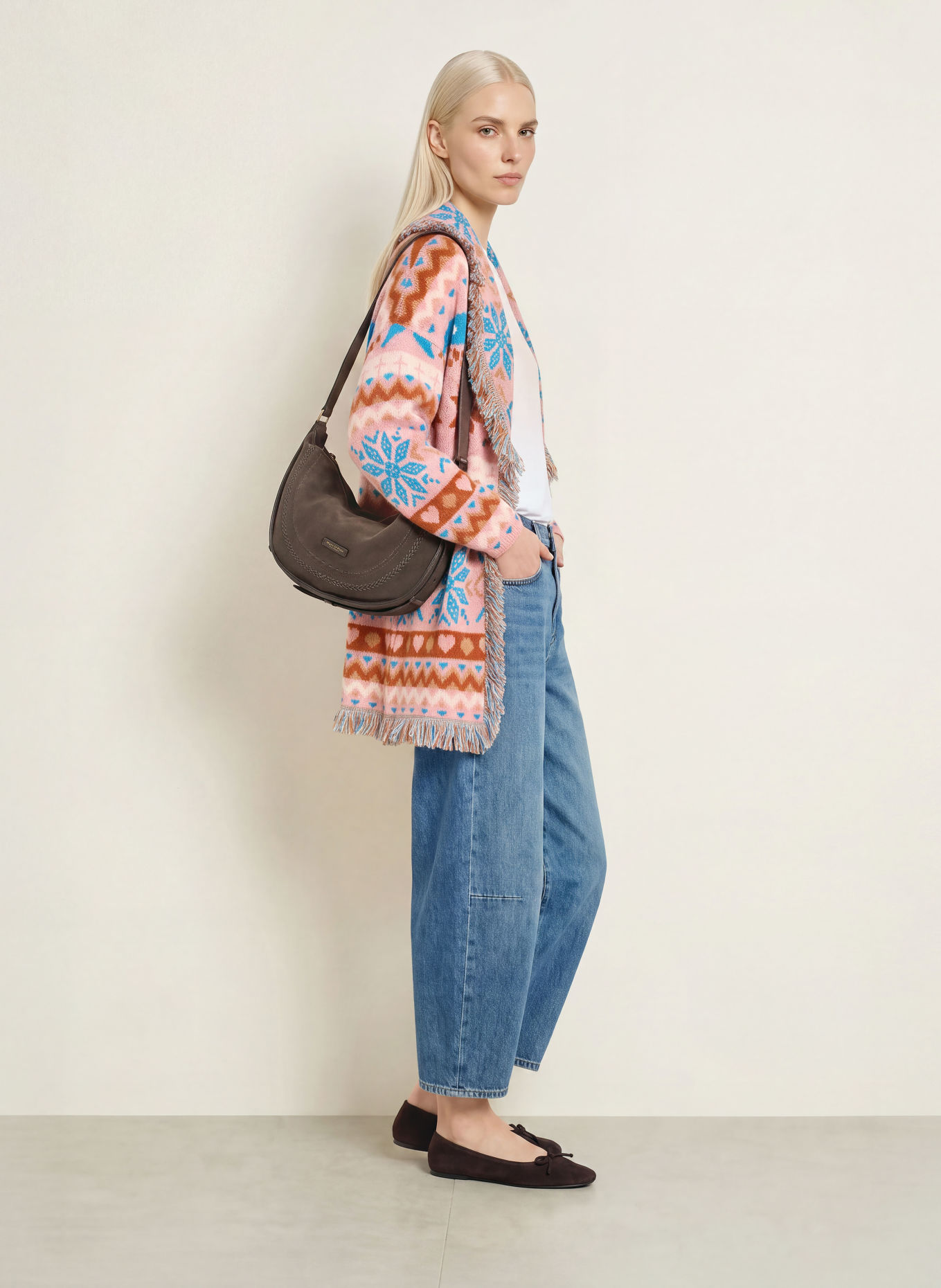 miss goodlife Strickhülle: ROSÉ / DUNKELORANGE / BLAU