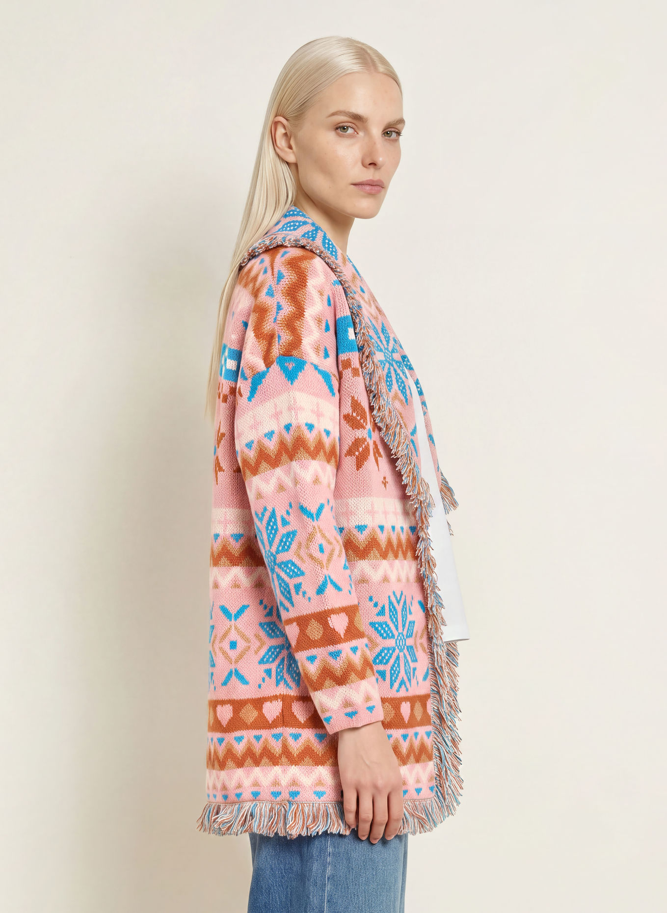 miss goodlife Strickhülle: ROSÉ / DUNKELORANGE / BLAU