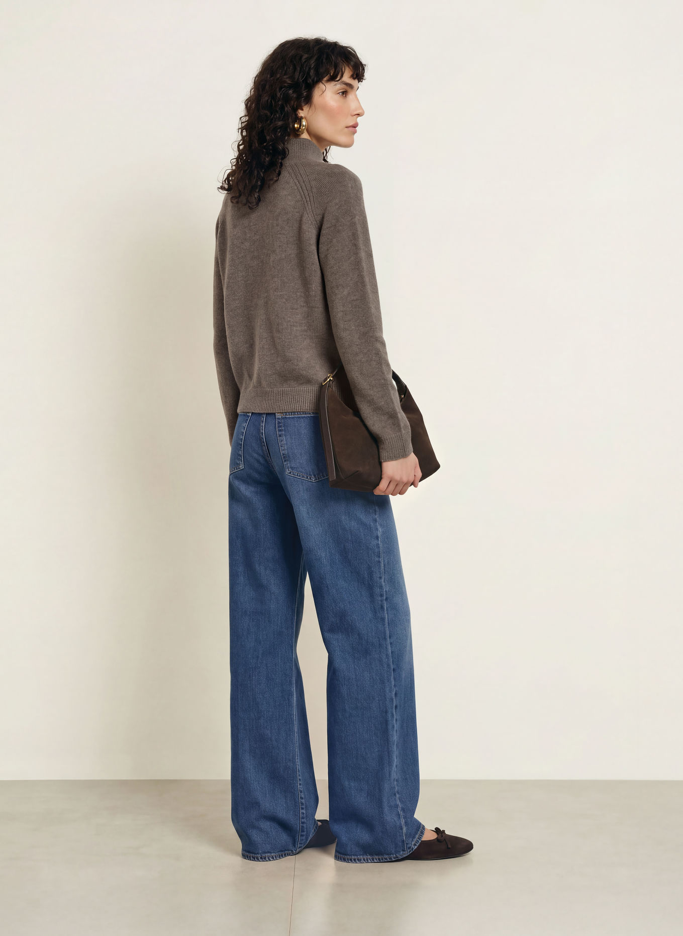 LADNERI Pullover SERENA mit Cashmere: TAUPE