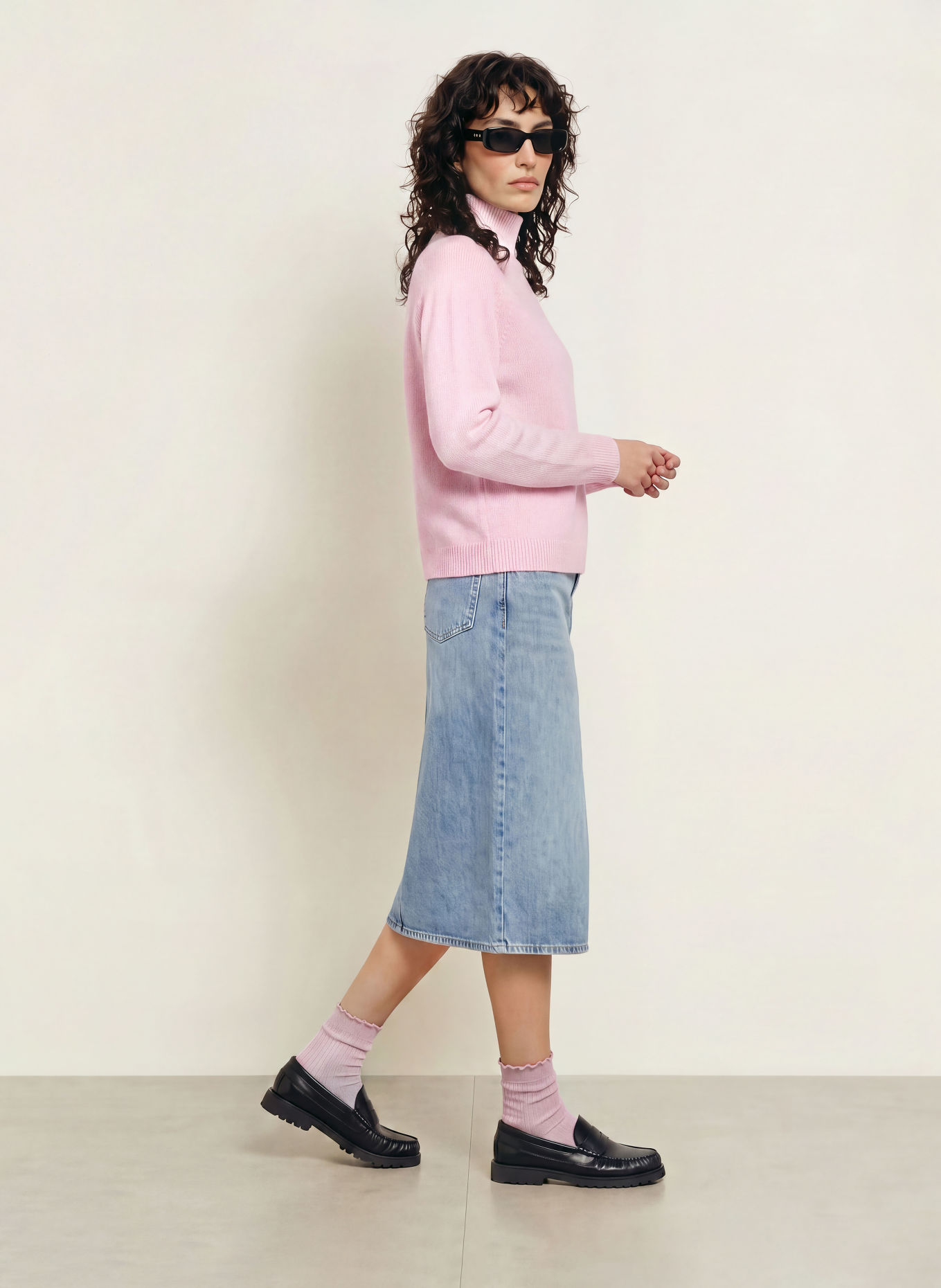 LADNERI Pullover SERENA mit Cashmere: ROSA