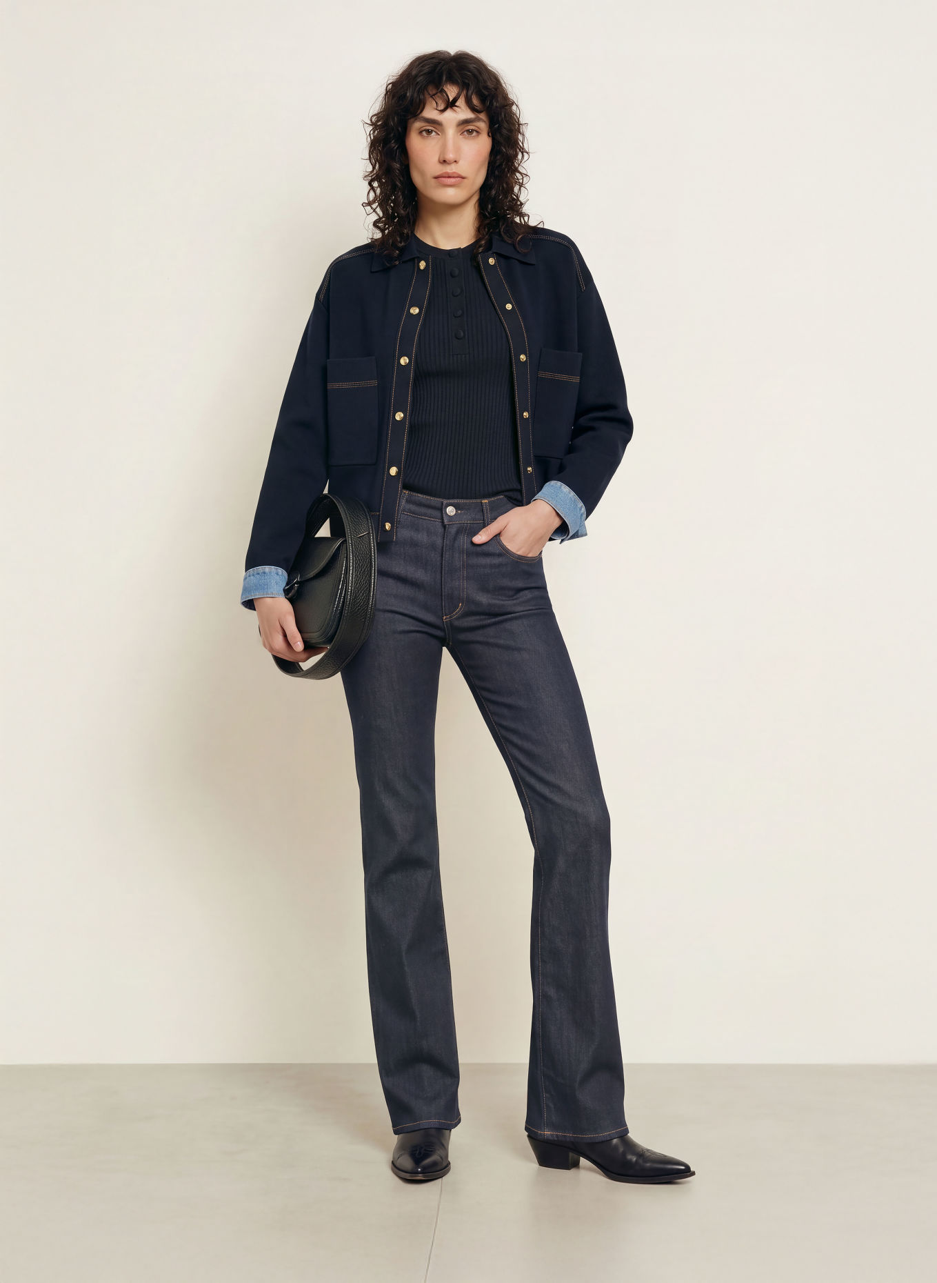 CITIZENS of HUMANITY Jeansy bootcut LILAH: inkrn inky rinse (dk indigo)